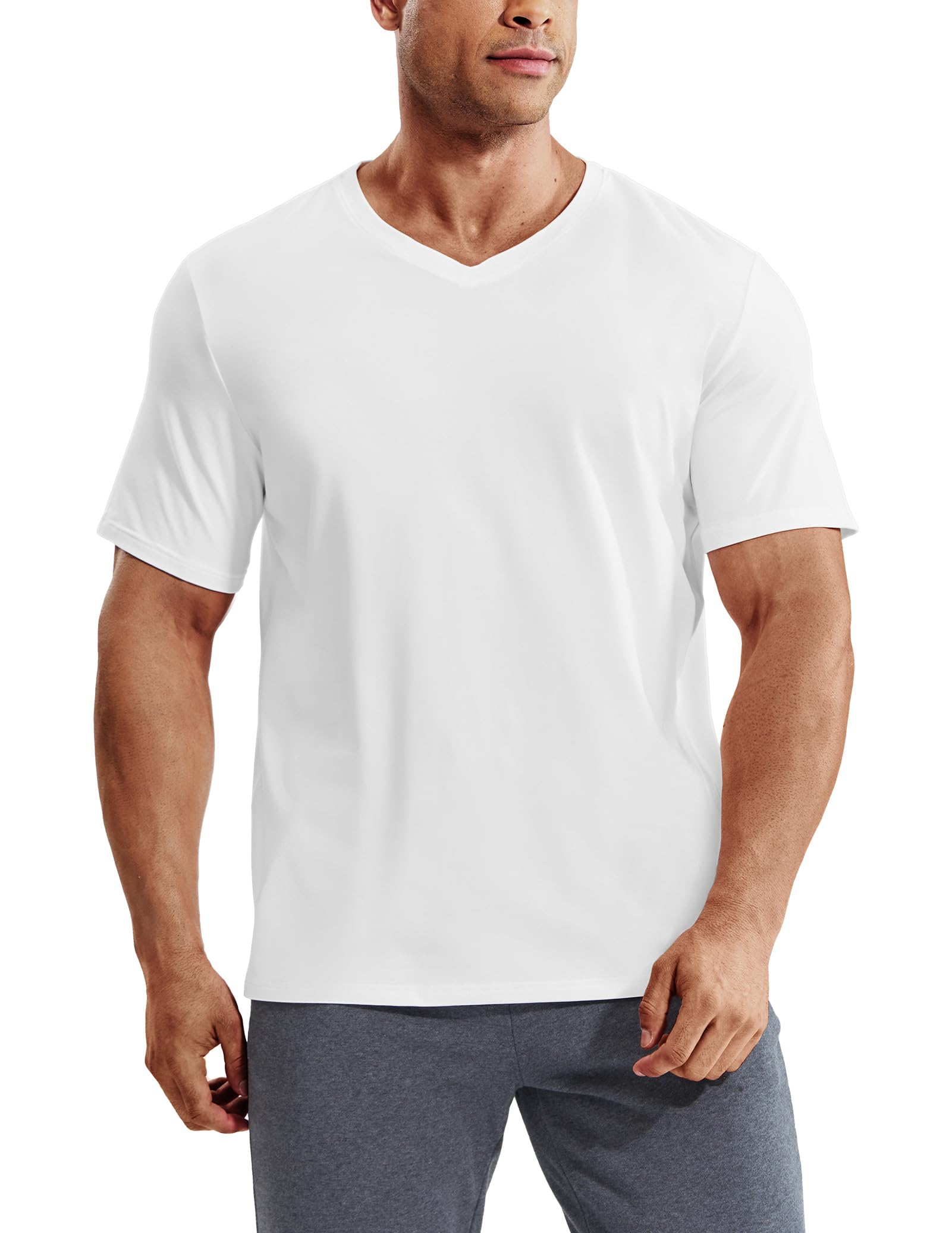mier-men-s-x-sofort-buttery-soft-dry-fit-v-neck-workout-t-shirt-quick-dry-4-way- image 6