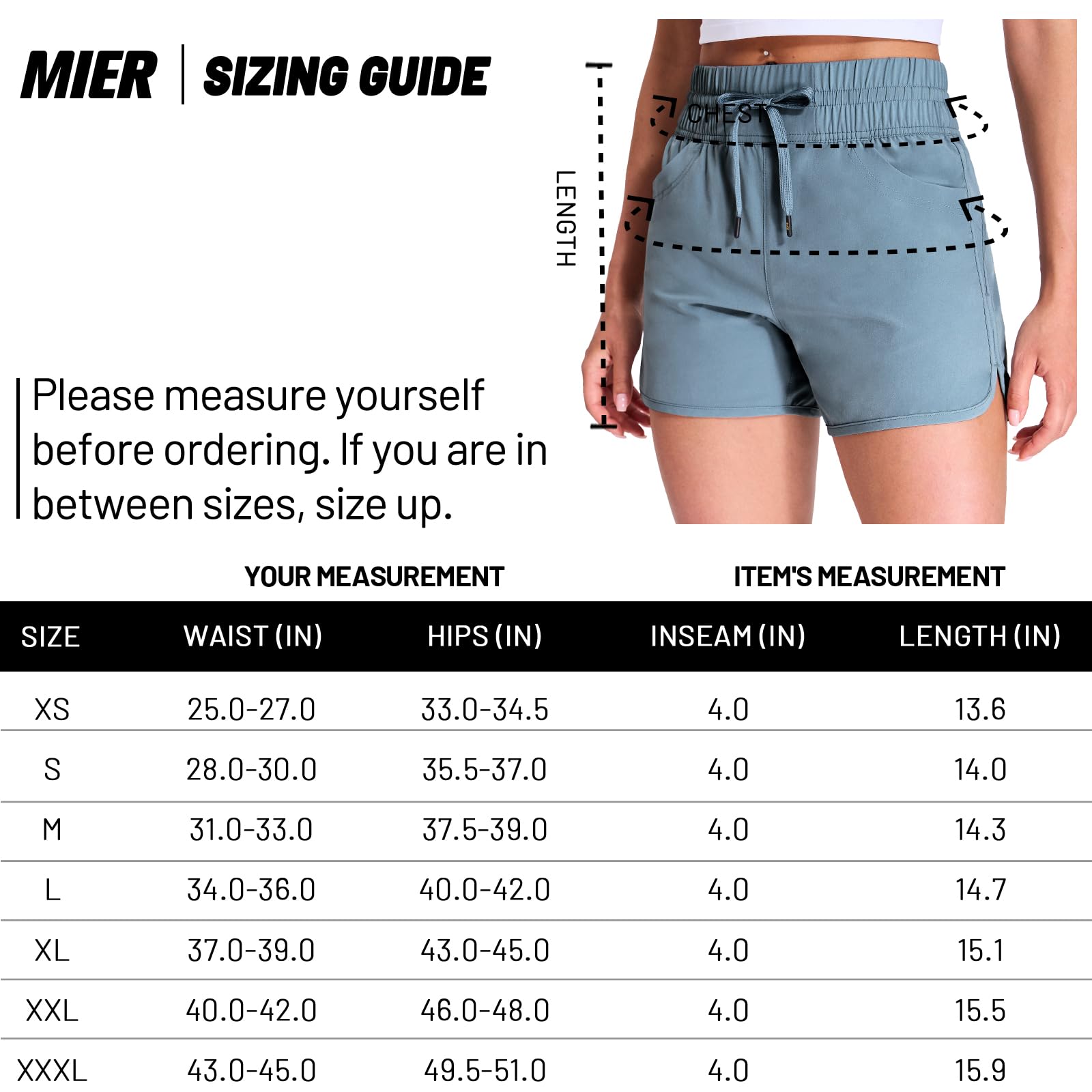 mier-women-s-pacelite-4-split-running-shorts-with-built-in-liner-and-adjustable- image 8