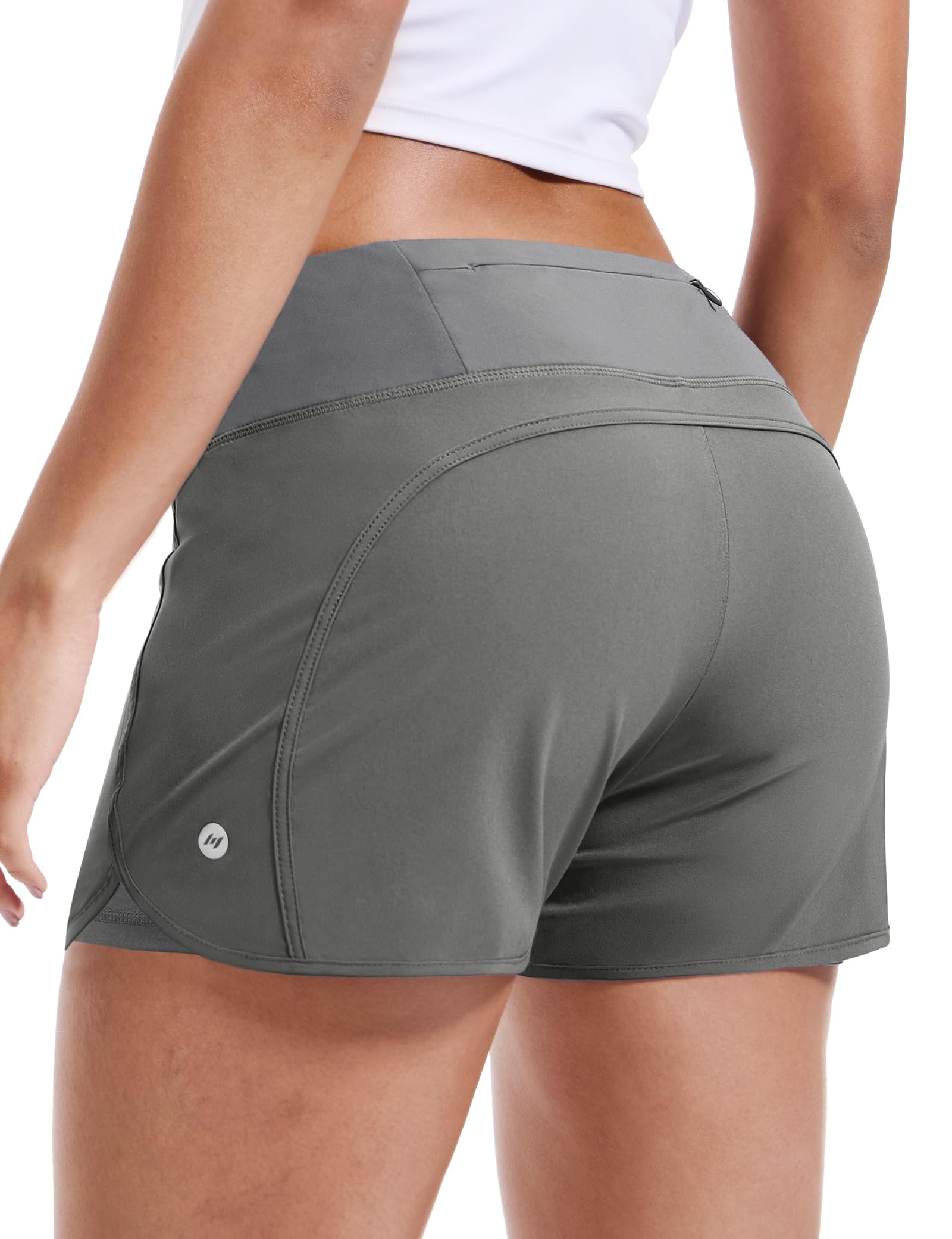 mier-pacelite-women-s-2-in-1-running-shorts-3-high-waisted-quick-dry-shorts-with image 8