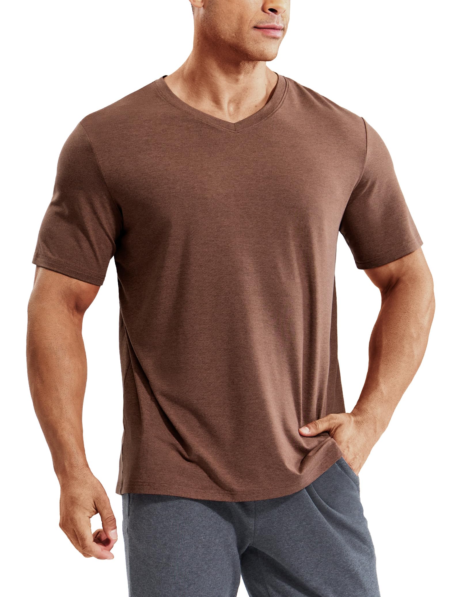 mier-men-s-x-sofort-buttery-soft-dry-fit-v-neck-workout-t-shirt-quick-dry-4-way- image 3