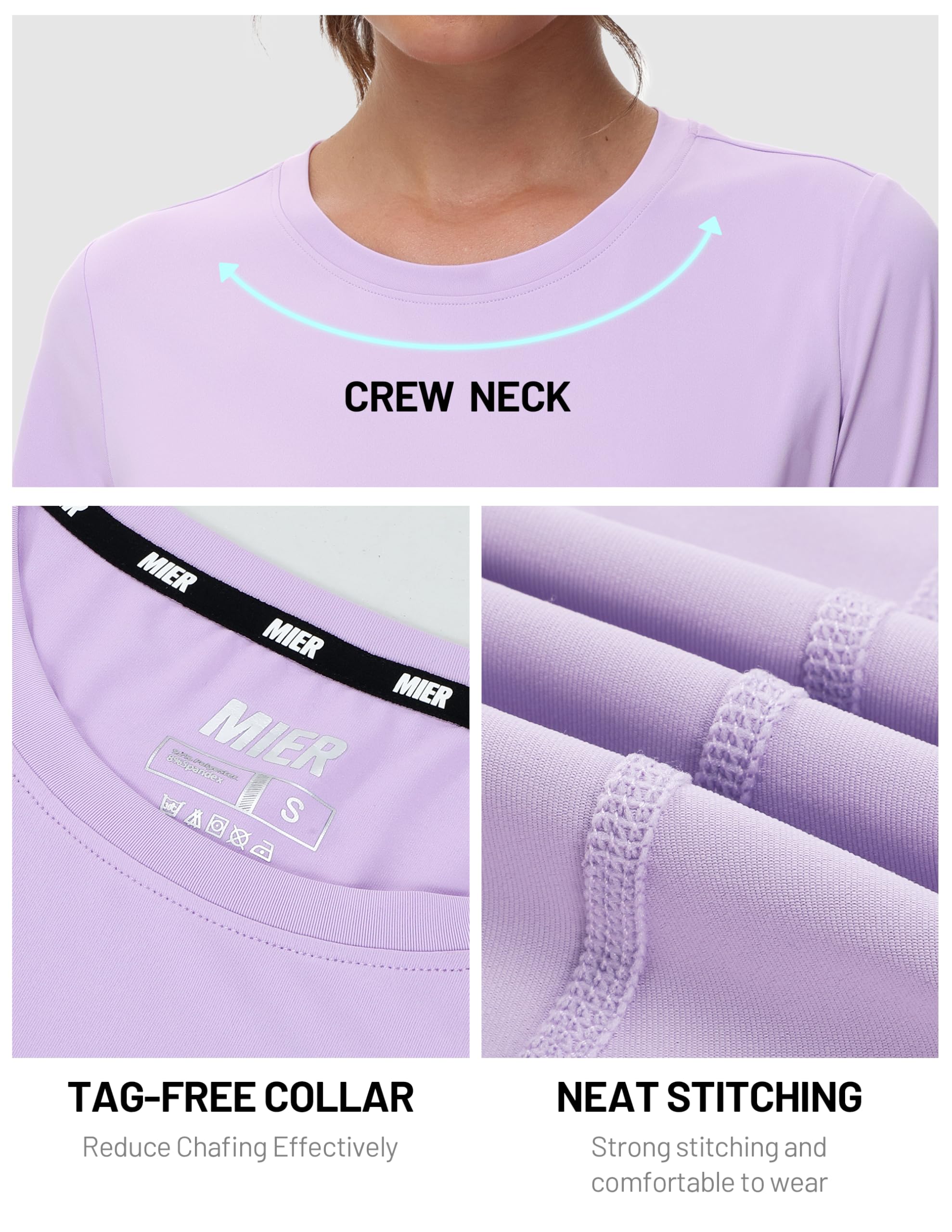 mier-breezerun-women-s-quick-dry-athletic-running-t-shirt image 5