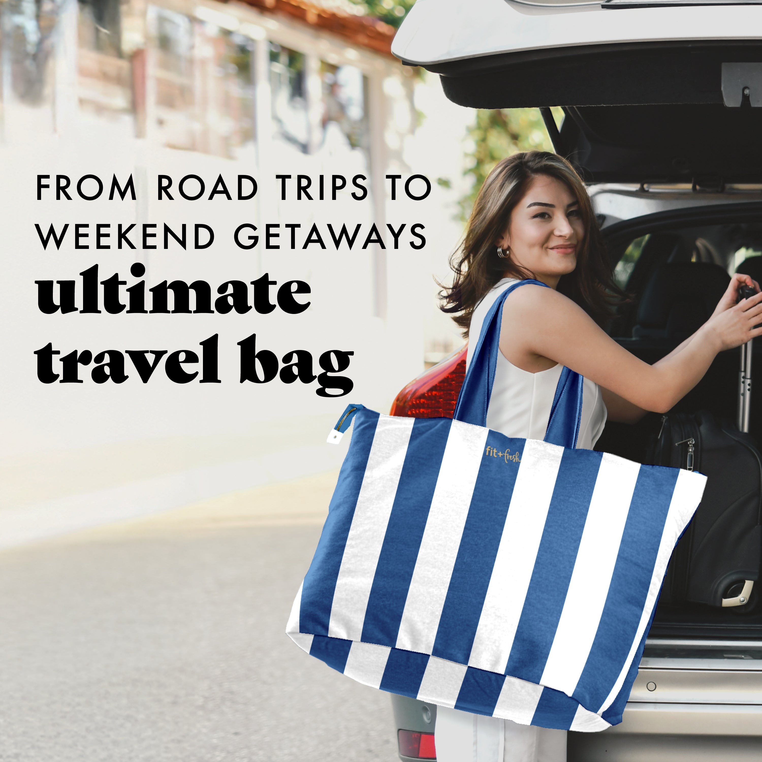 fit-fresh-all-the-things-xl-travel-tote-bag-cobalt-cabana-stripe-holds-50-lbs image 5
