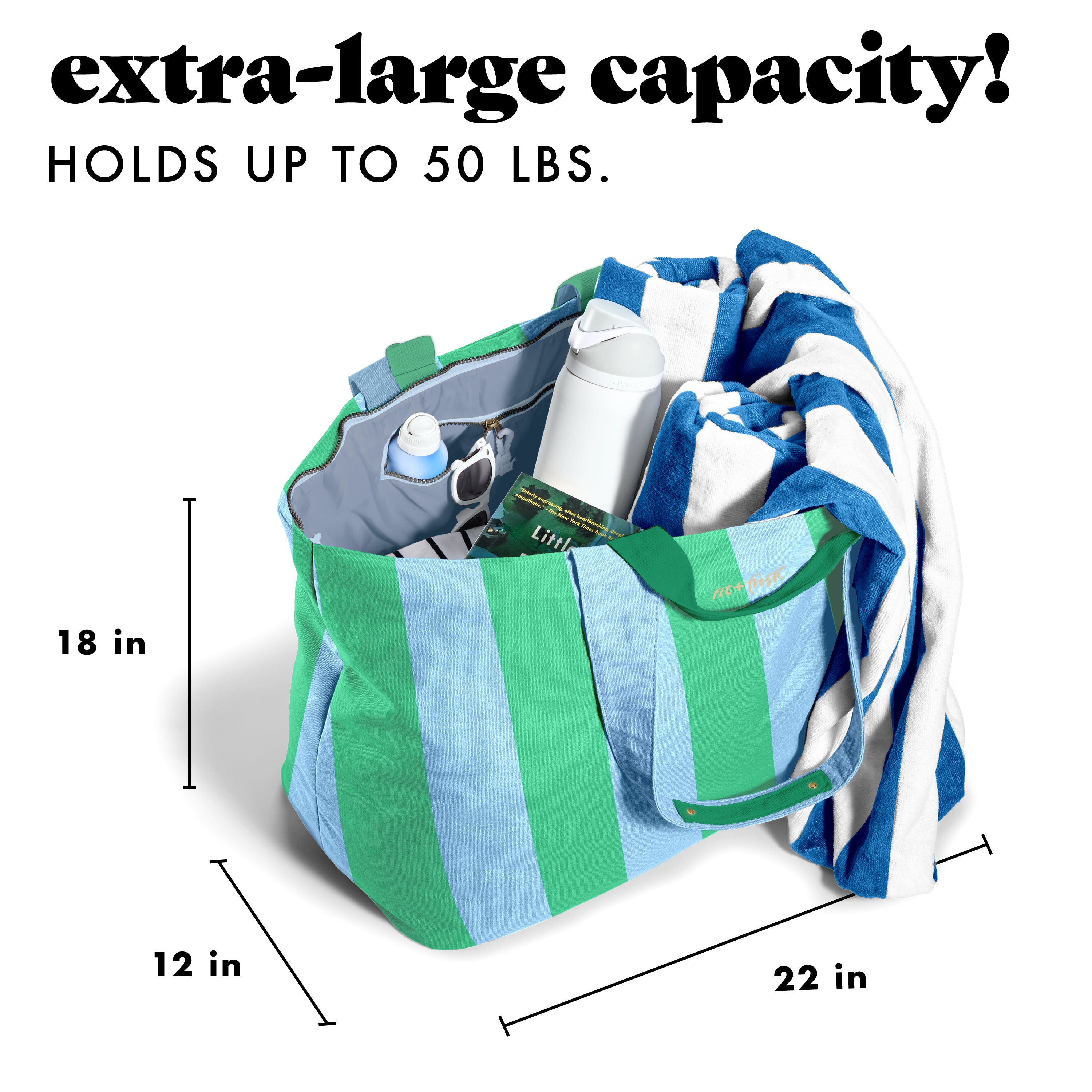 fit-fresh-all-the-things-xl-travel-tote-bag-coastal-cabana-stripe-extra-large-22 image 3