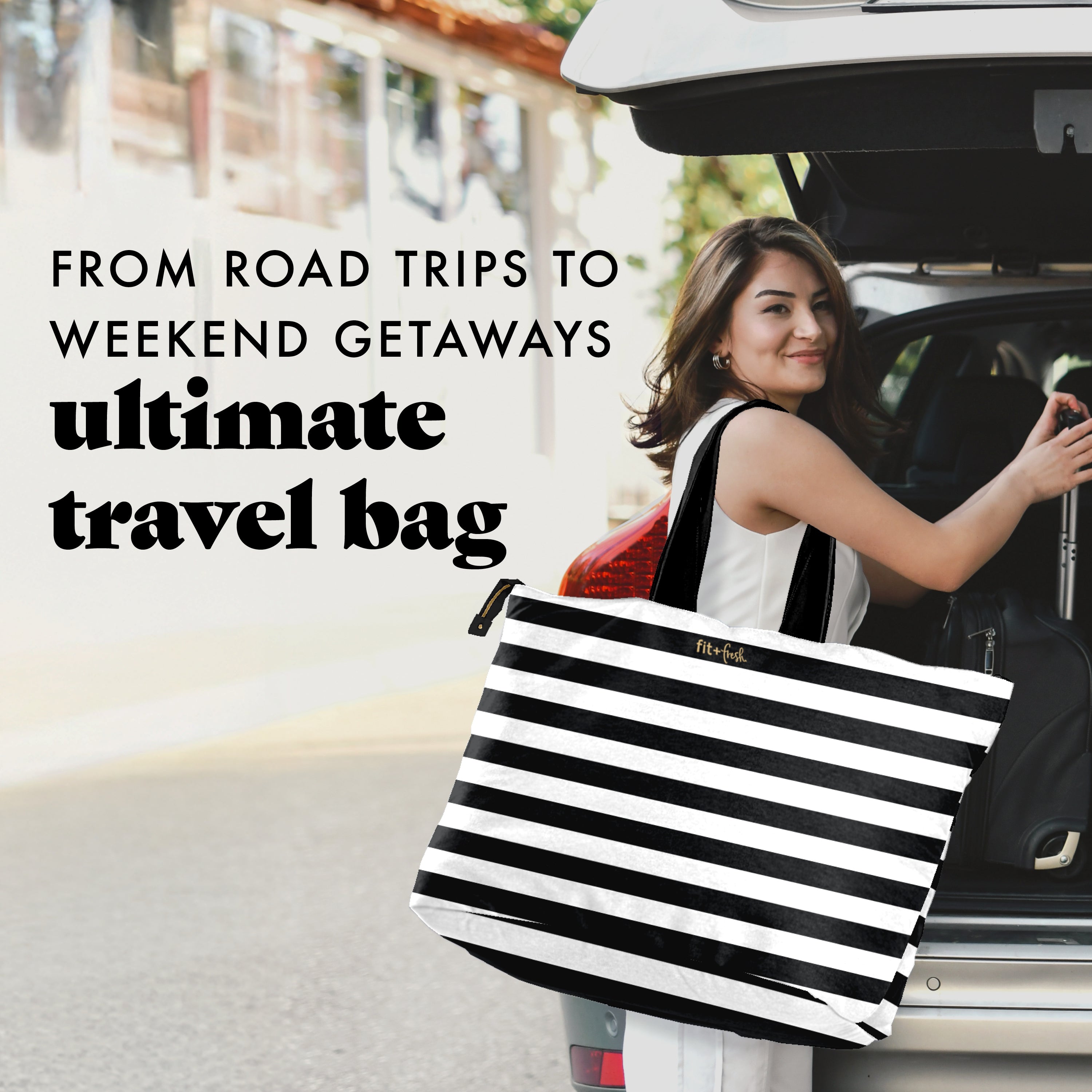 fit-fresh-all-the-things-xl-travel-tote-bag-b-w-stripe image 6