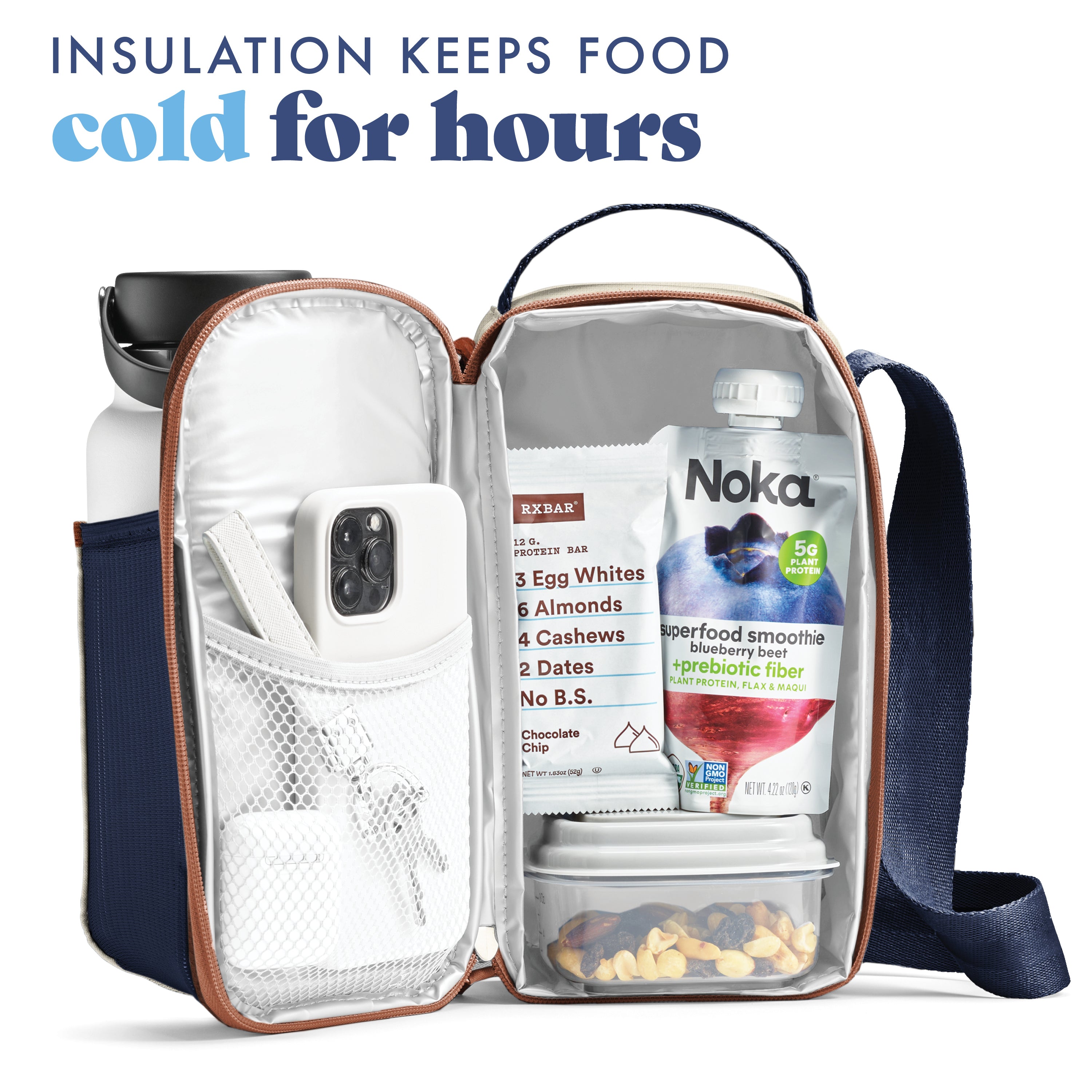 fit-fresh-nina-water-bottle-cooler-crossbody-bag-deluxe-canvas-fits-40oz-tumbler image 5