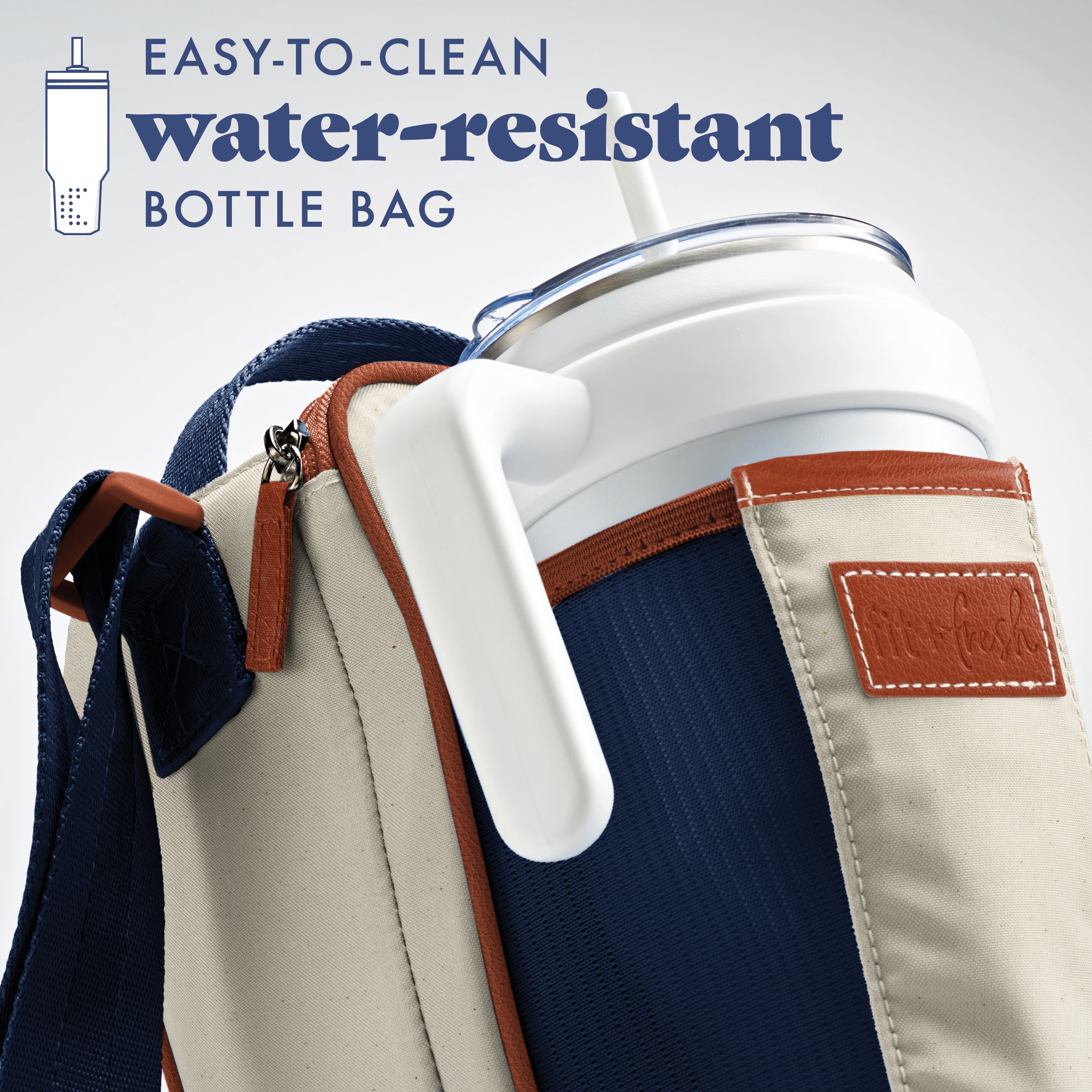fit-fresh-nina-water-bottle-cooler-crossbody-bag-deluxe-canvas-fits-40oz-tumbler image 3