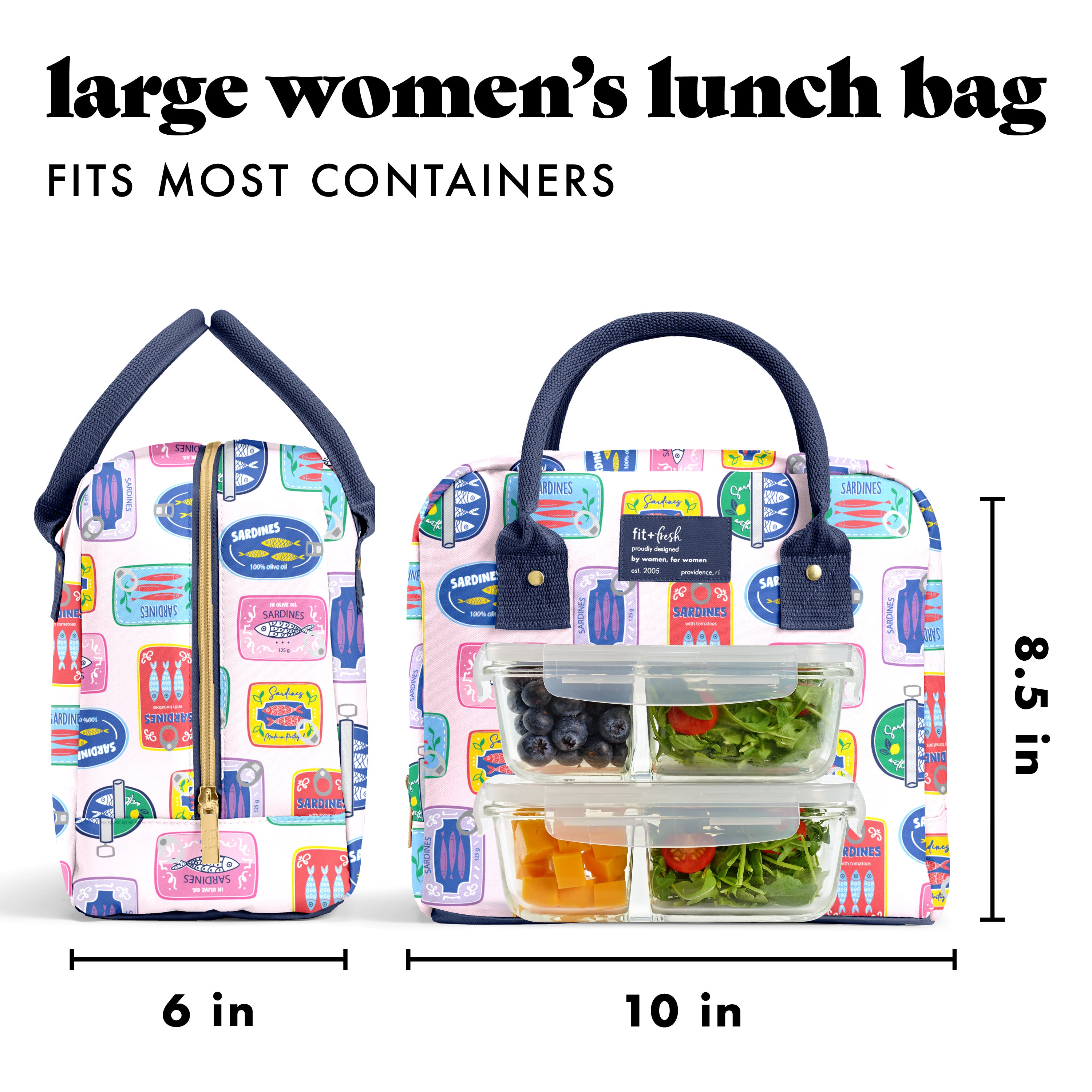 fit-fresh-bloomington-lunch-bag-with-lunch-kit-assorted-sardine-cans image 3