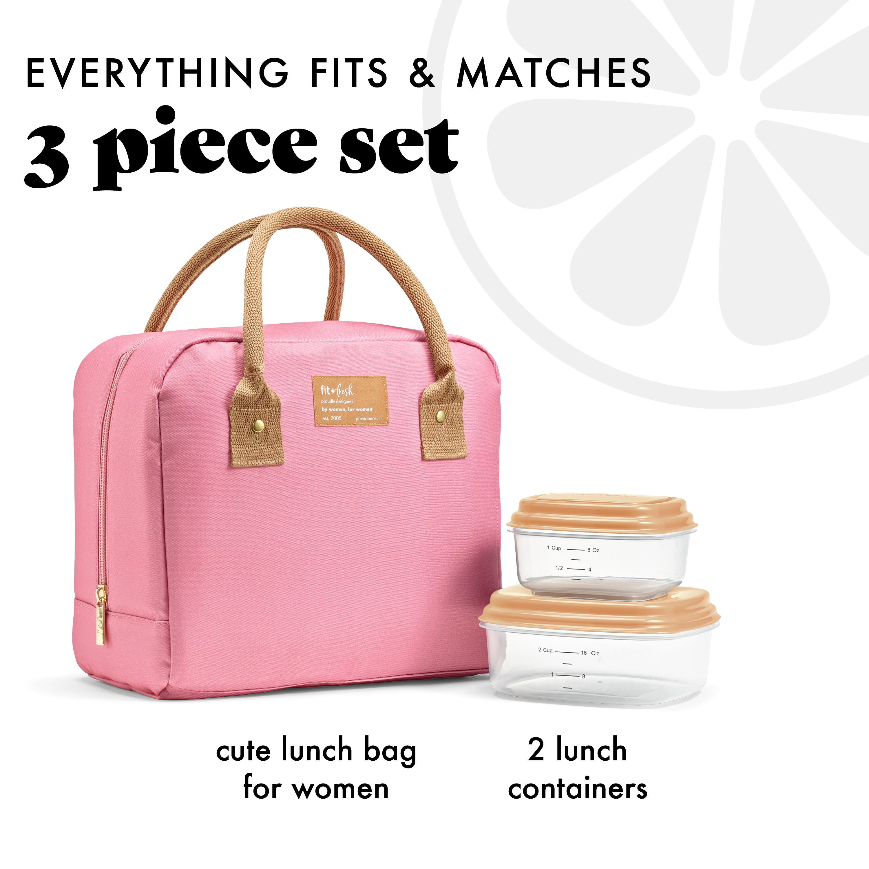 fit-fresh-bloomington-lunch-bag-with-lunch-kit-dusty-rose image 2