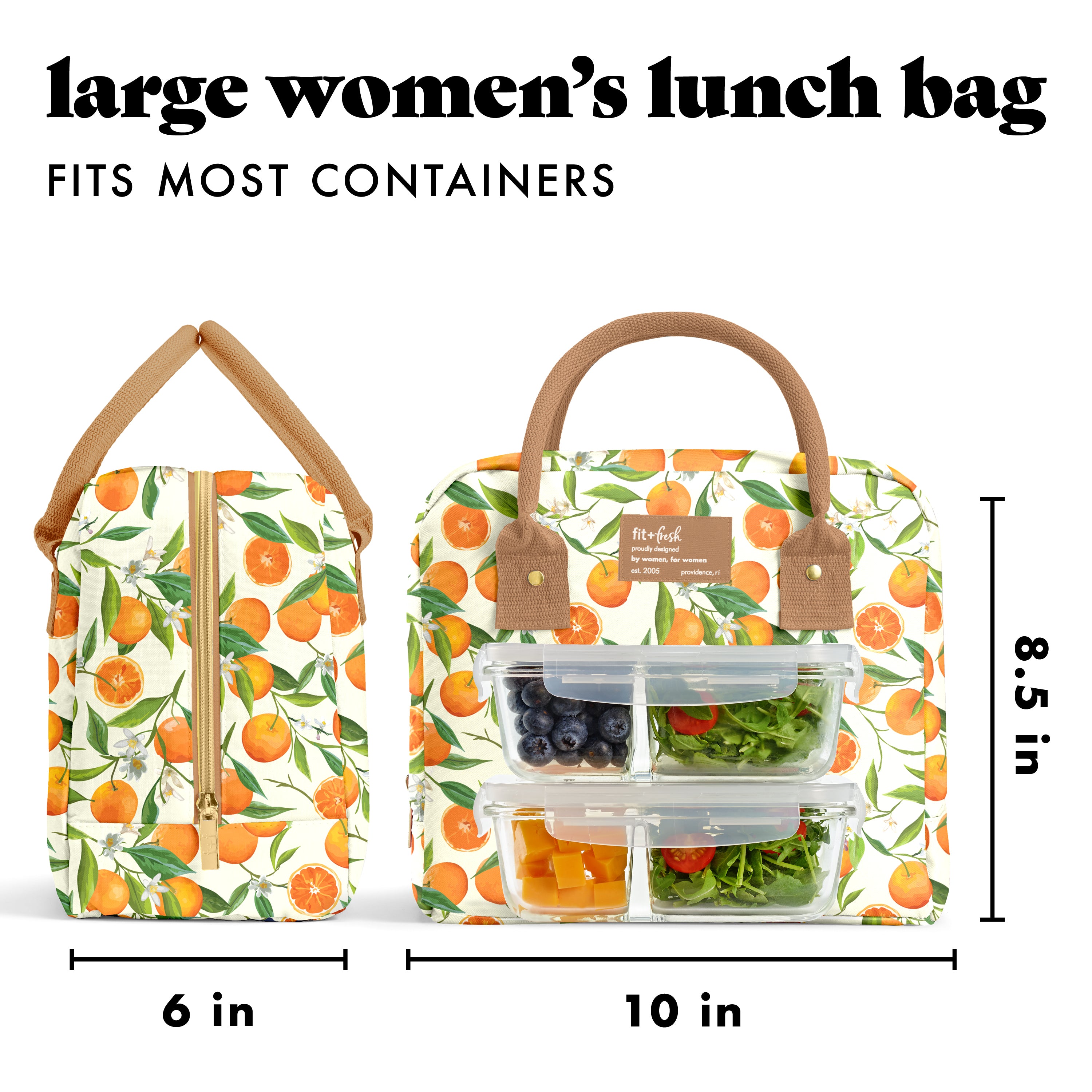 fit-fresh-bloomington-insulated-lunch-bag-with-lunch-kit-2-matching-containers-w image 3