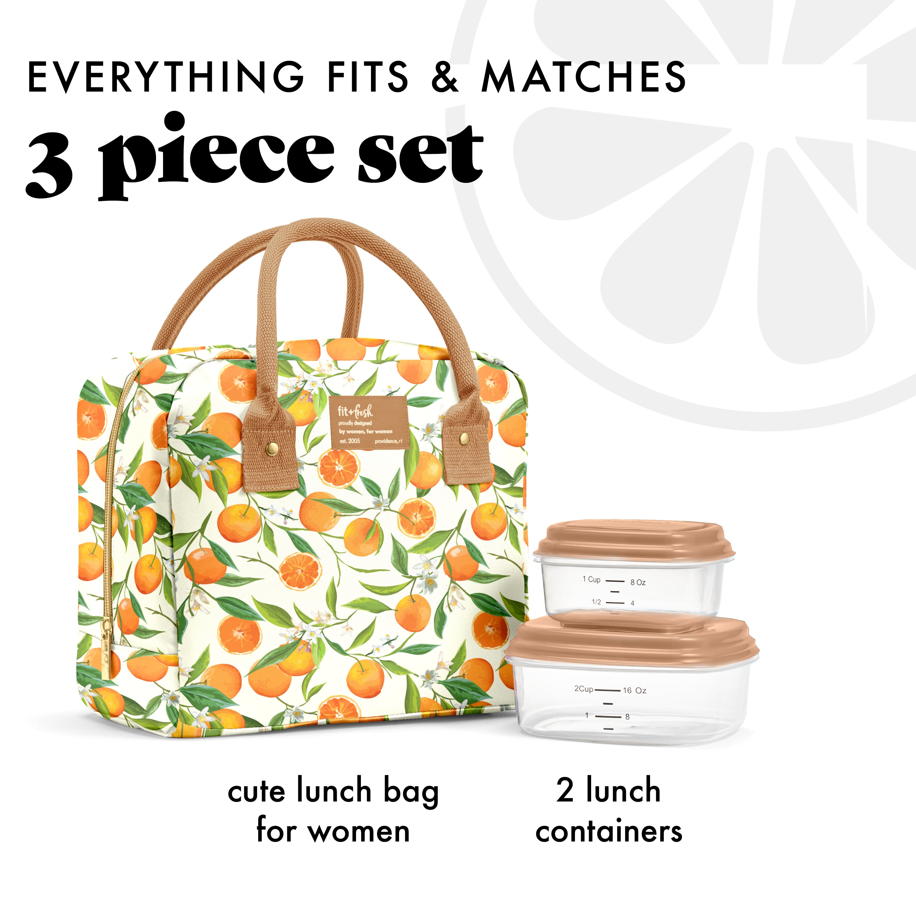 fit-fresh-bloomington-insulated-lunch-bag-with-lunch-kit-2-matching-containers-w image 2
