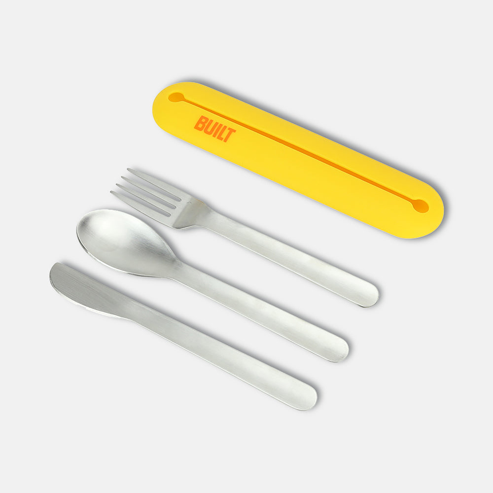 built-silicone-utensil-case-with-stainless-steel-utensils-portable-fork-knife-sp image 3