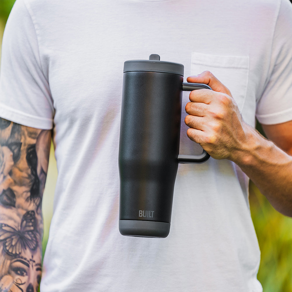 built-40oz-flip-straw-cascade-tumbler-double-walled-vacuum-sealed-stainless-stee image 2