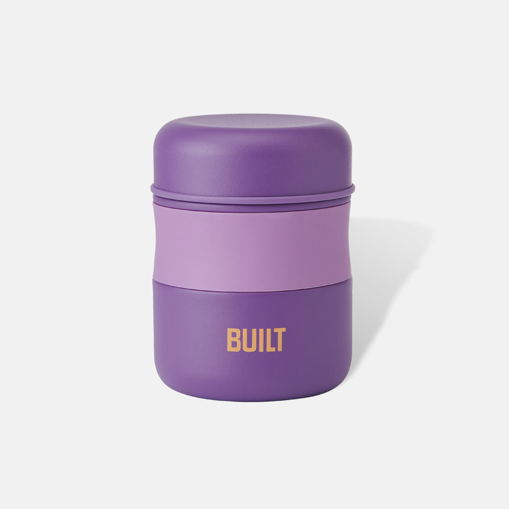 built-10oz-insulated-stainless-steel-food-jar-wide-mouth-soft-rubber-grip-cool-t image 1