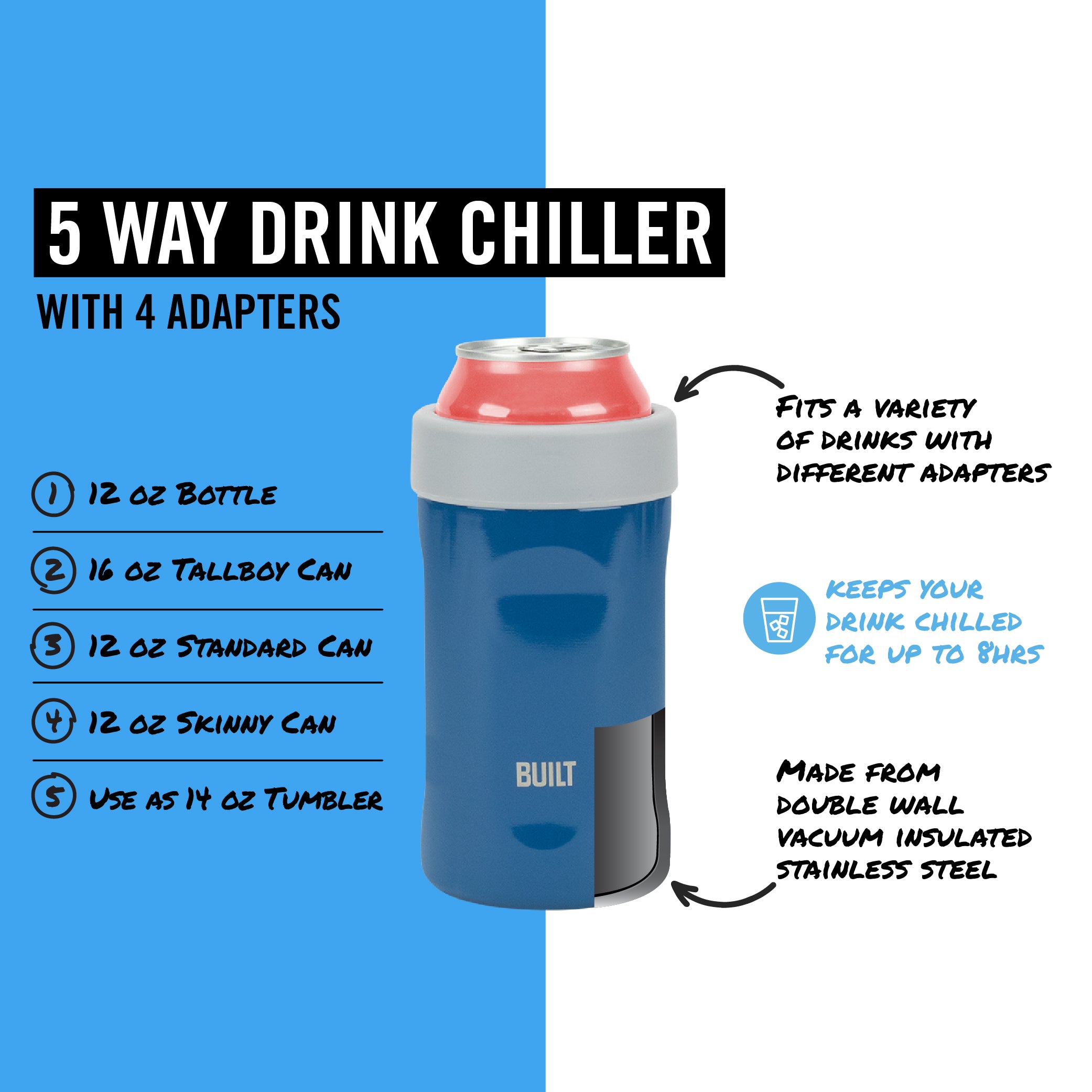 built-5-way-drink-chiller-can-cooler-set-of-2-vacuum-insulated-stainless-steel-f image 4