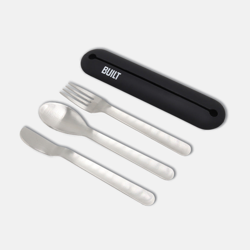 built-silicone-utensil-case-with-stainless-steel-utensils-portable-fork-knife-sp image 5