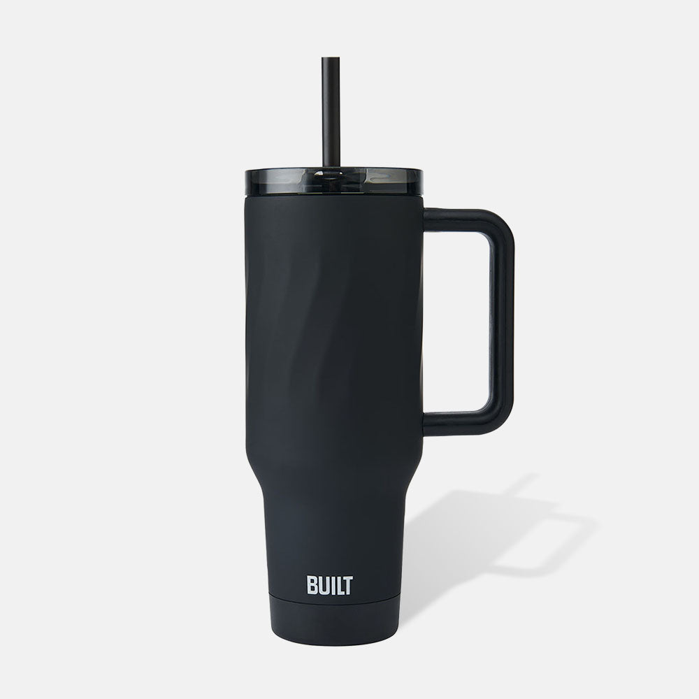built-40oz-wave-tumbler-double-wall-vacuum-insulated-stainless-steel-with-flip-u image 1