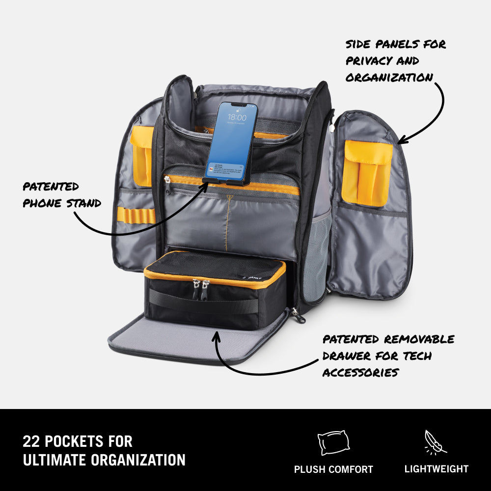 built-all-in-backpack-22-pocket-convertible-workstation-backpack-with-drop-down- image 4