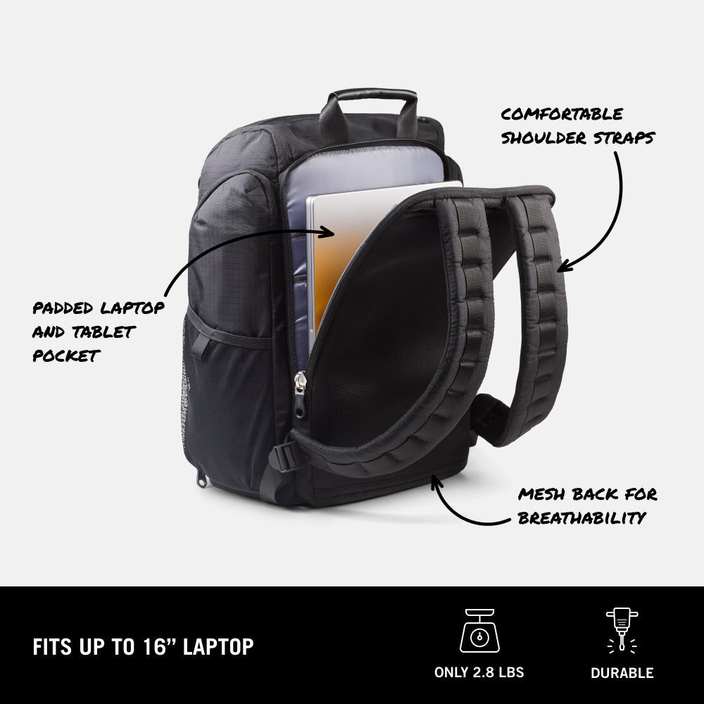 built-all-in-backpack-22-pocket-convertible-workstation-backpack-with-drop-down- image 5