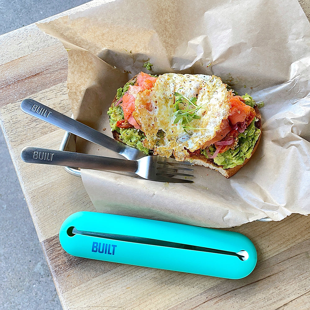 built-silicone-utensil-case-with-stainless-steel-utensils-portable-fork-knife-sp image 8