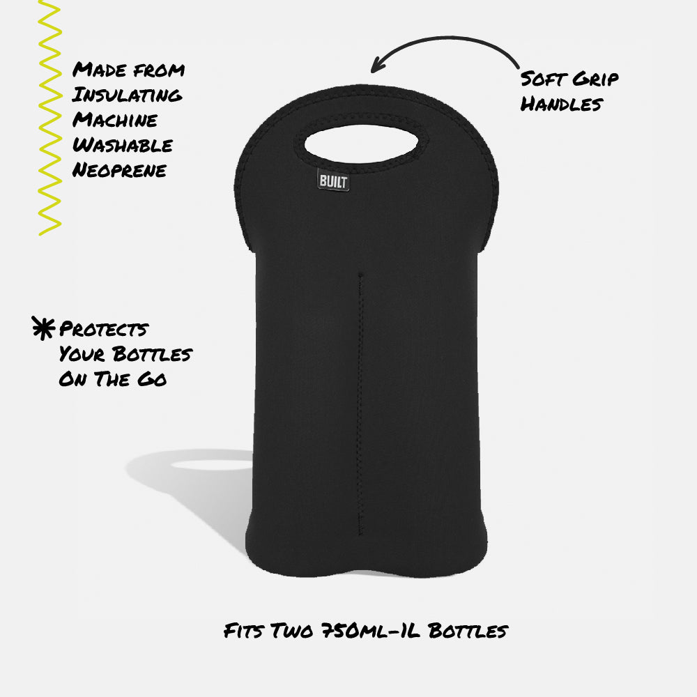built-two-bottle-neoprene-wine-tote-with-soft-grip-handles image 3