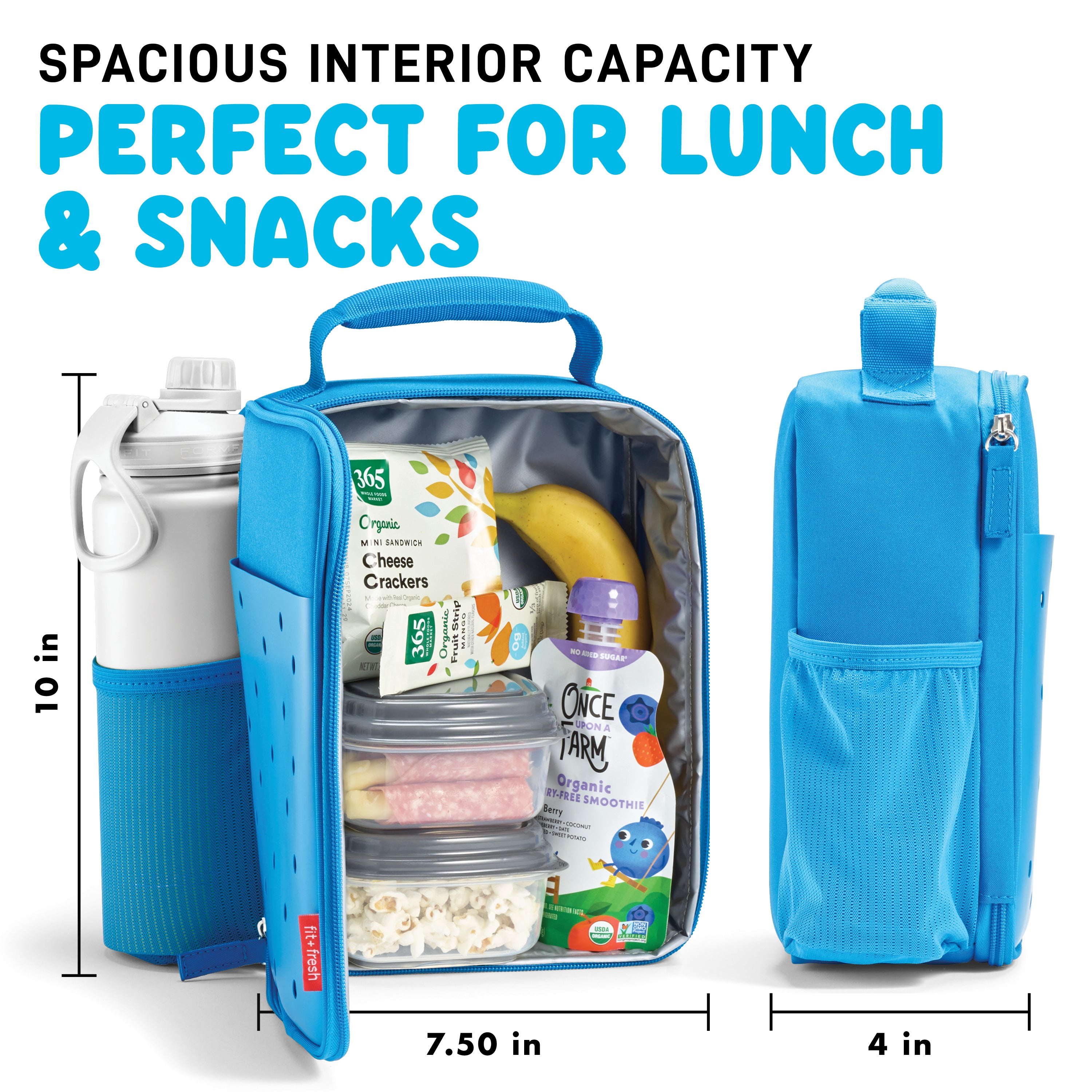 fit-fresh-charm-kids-lunch-bag-with-3-charms-azure-blue image 4