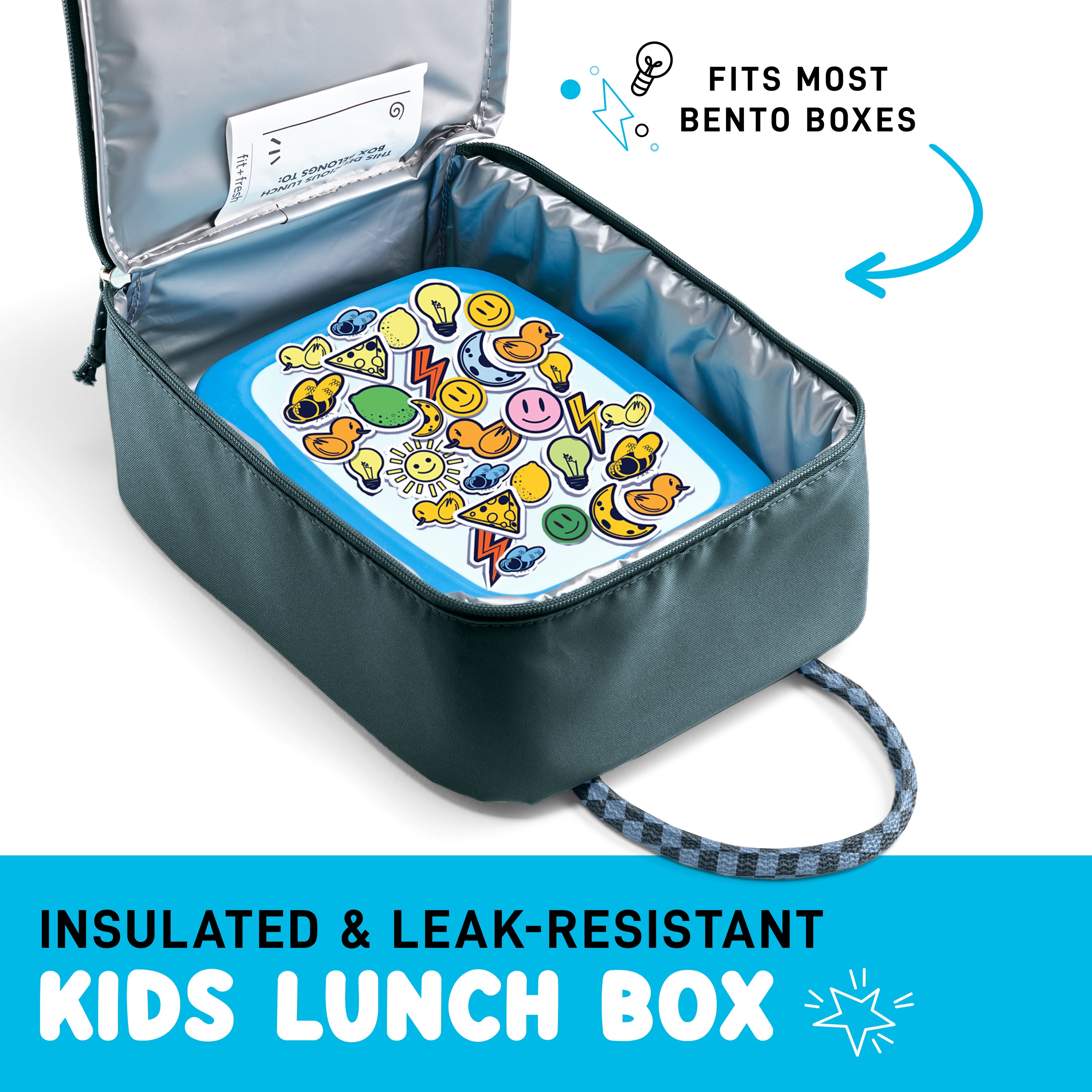 fit-fresh-connor-kids-lunch-bag-boulder-slim-insulated-kids-lunch-box-with-front image 7