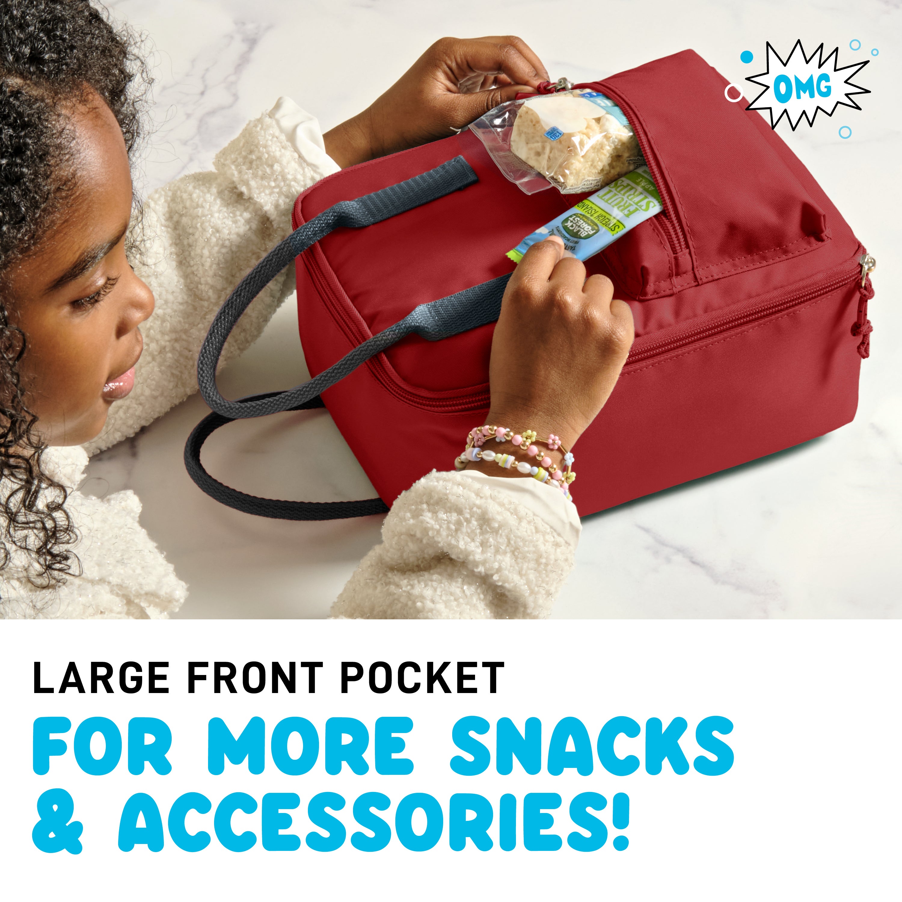 fit-fresh-connor-kids-lunch-bag-cardinal-slim-insulated-lunch-box-that-fits-bent image 5