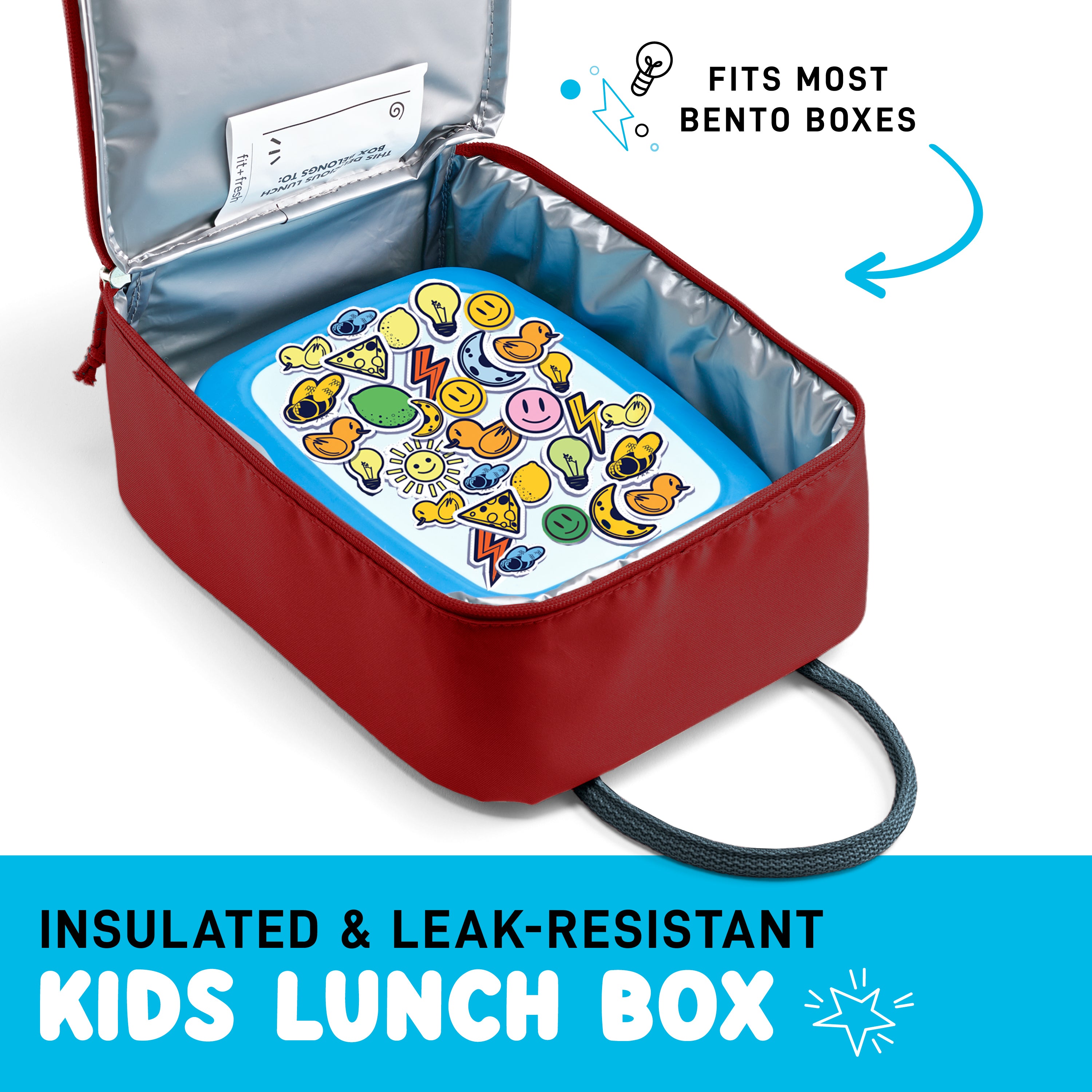 fit-fresh-connor-kids-lunch-bag-cardinal-slim-insulated-lunch-box-that-fits-bent image 7