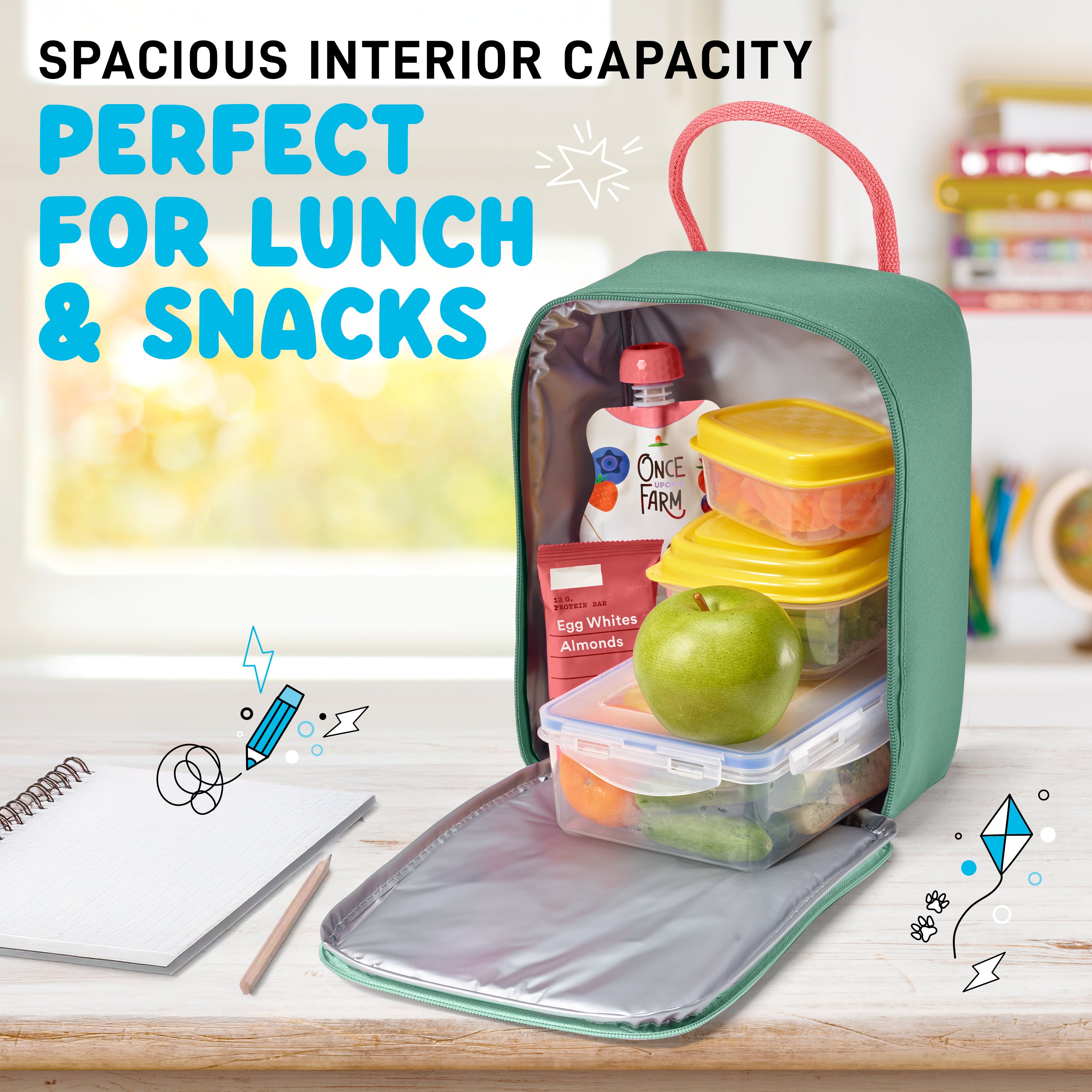 fit-fresh-connor-kids-lunch-bag-seafoam-slim-insulated-lunch-box-that-fits-a-ben image 3