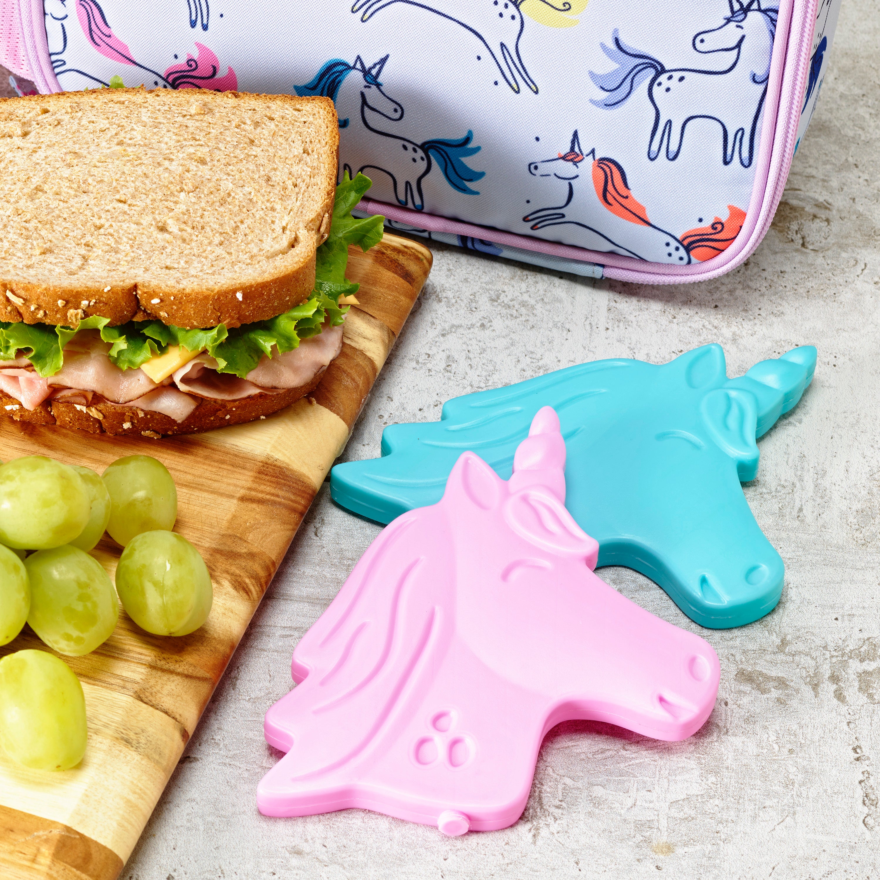 fit-fresh-cool-coolers-kids-shaped-ice-packs-unicorn-slim-0-5-reusable-lunch-box image 5