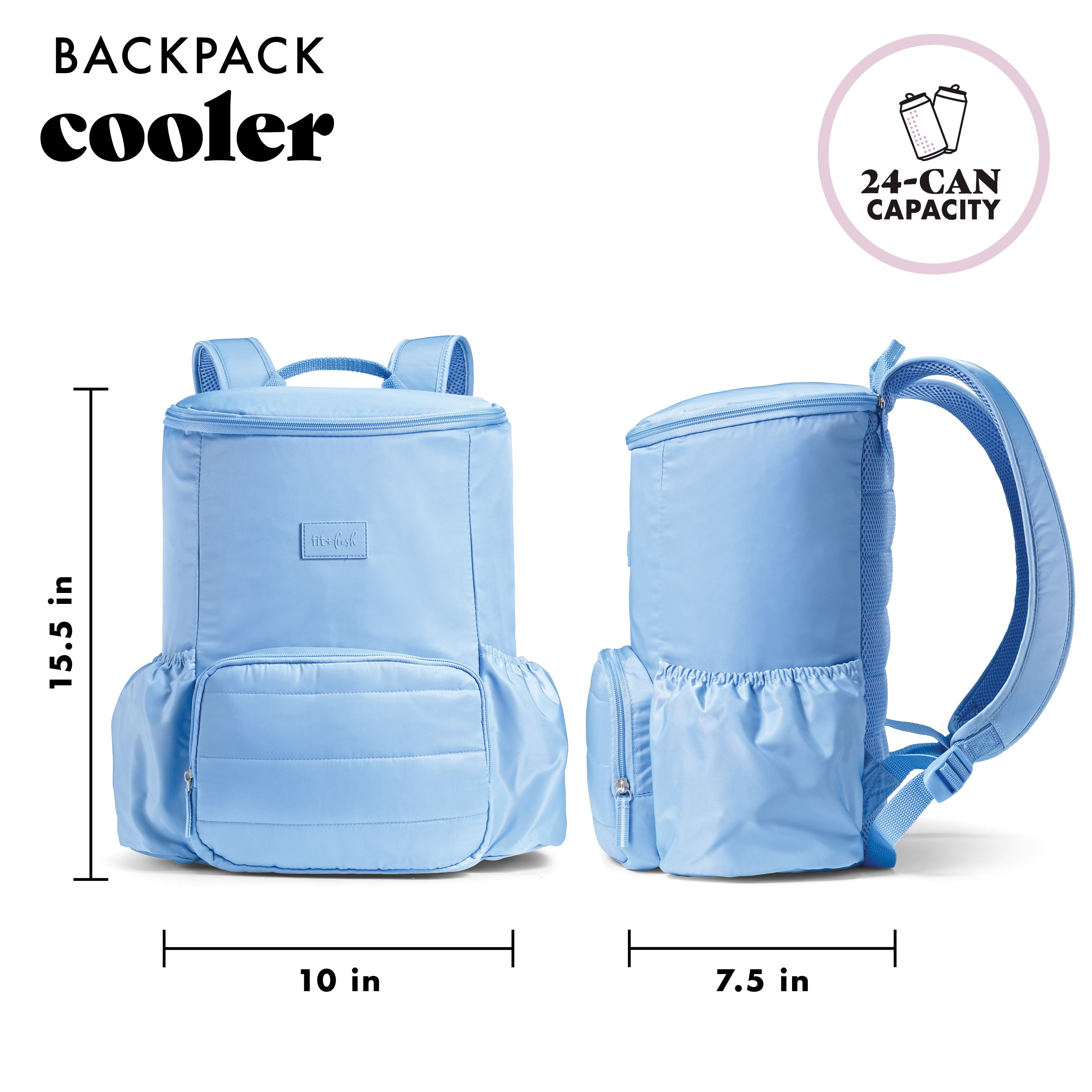 fit-fresh-izzy-24-can-insulated-backpack-cooler-cornflower image 4