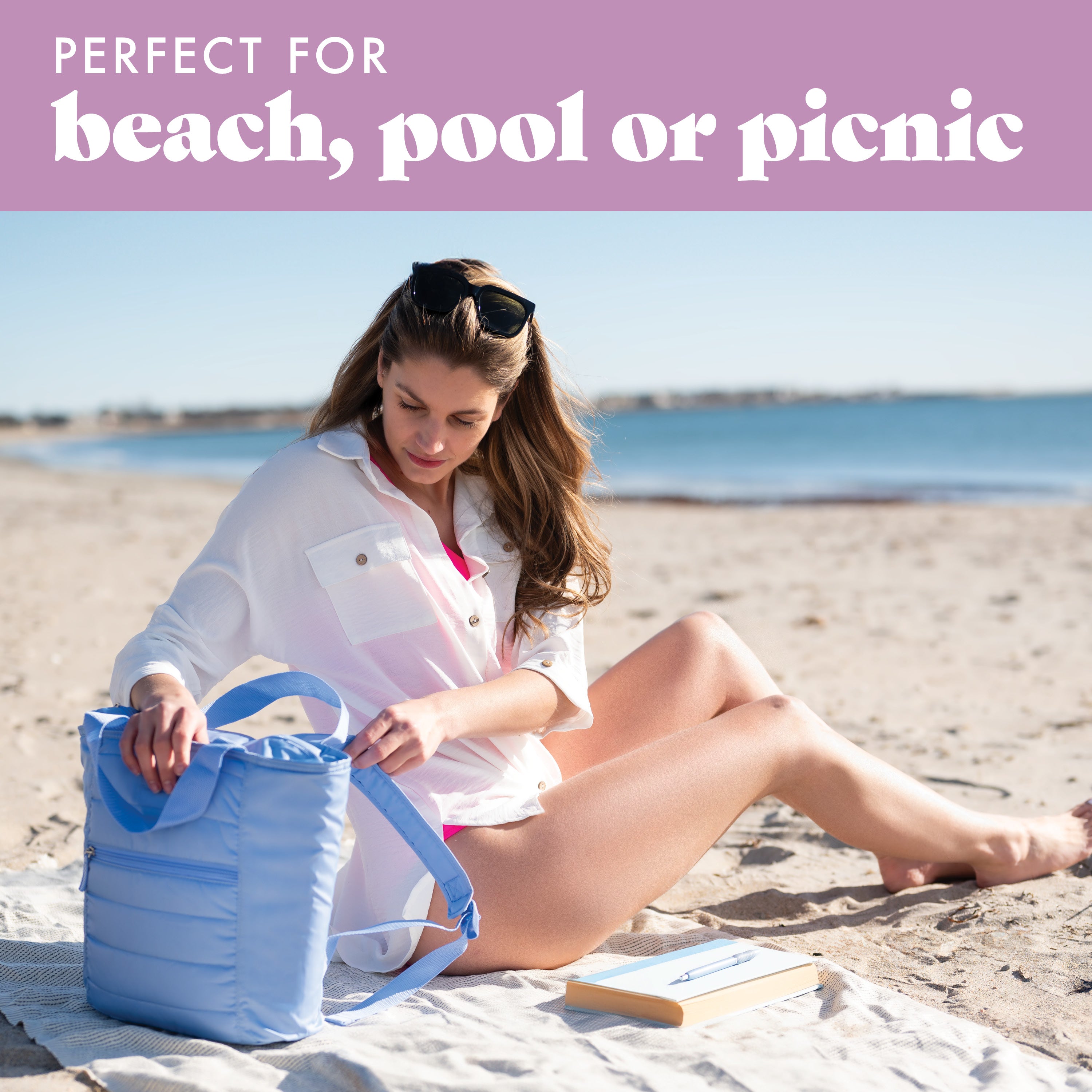 fit-fresh-mari-12-can-backpack-cooler-tote-cornflower image 3