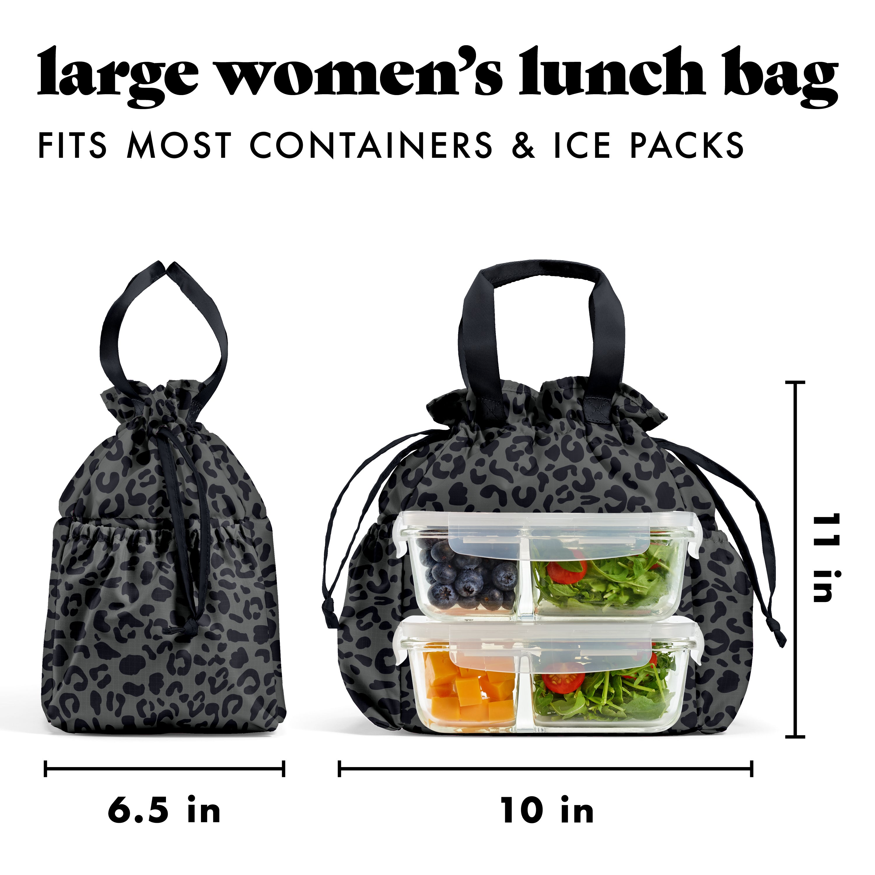 fit-fresh-cromwell-cinch-lunch-tote-with-lunch-kit-charcoal-cheetah-drawstring-i image 8