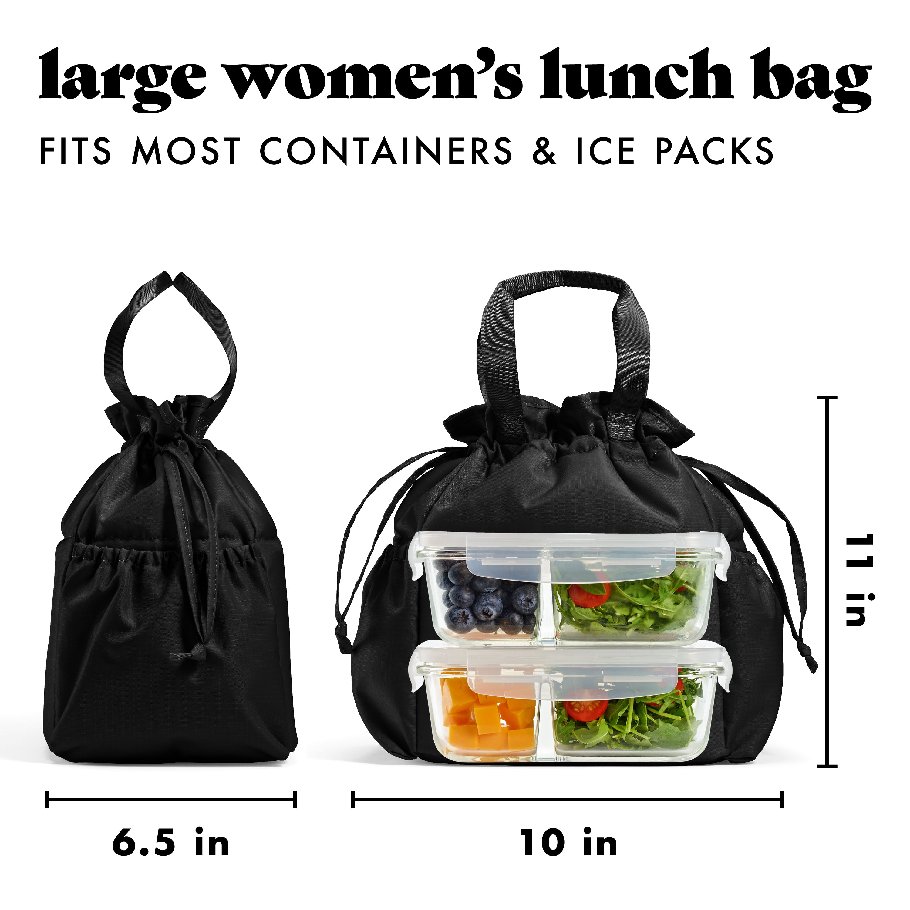 fit-fresh-cromwell-cinch-lunch-tote-with-lunch-kit-black image 7