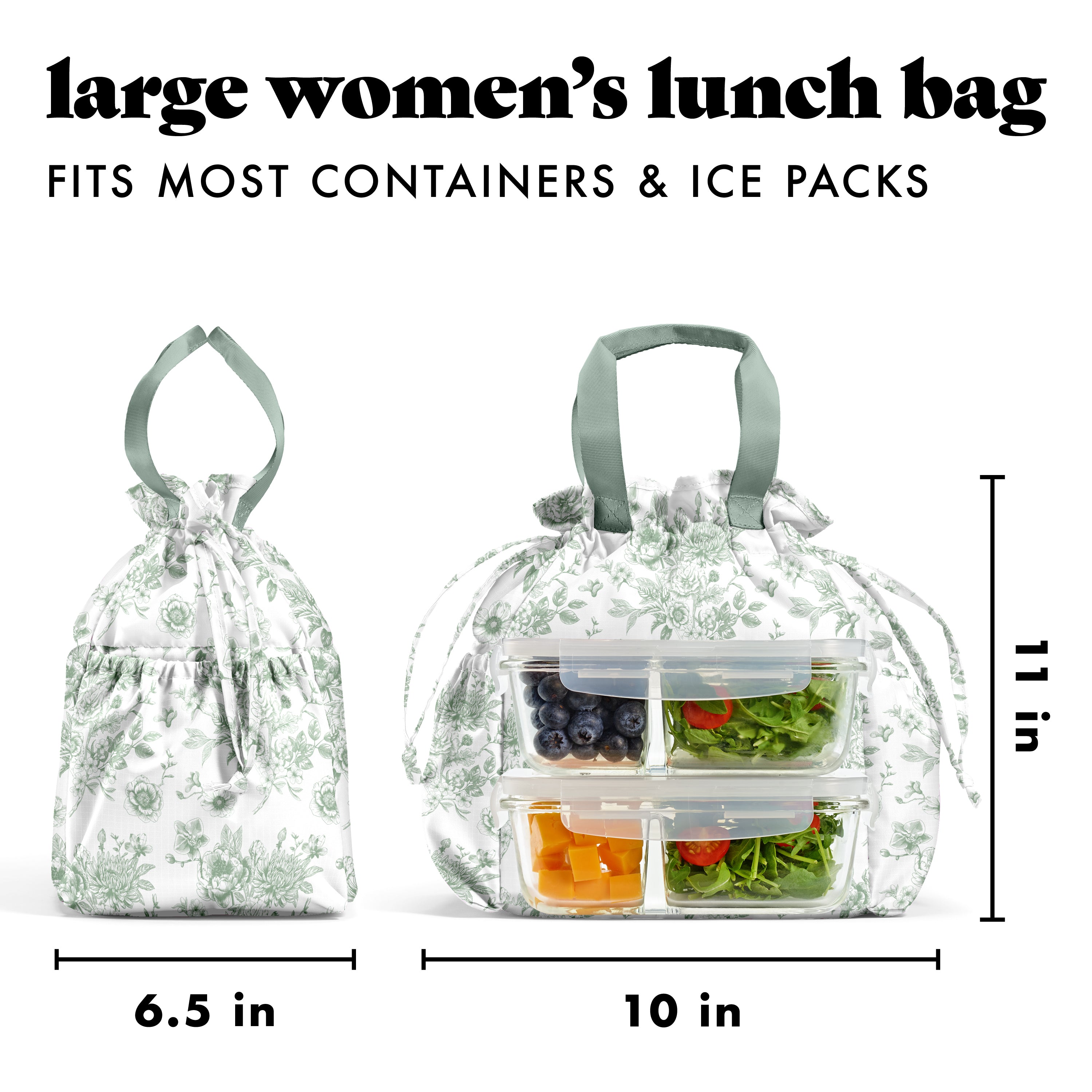 fit-fresh-cromwell-cinch-insulated-lunch-tote-with-lunch-kit-sage-floral-toile-d image 8