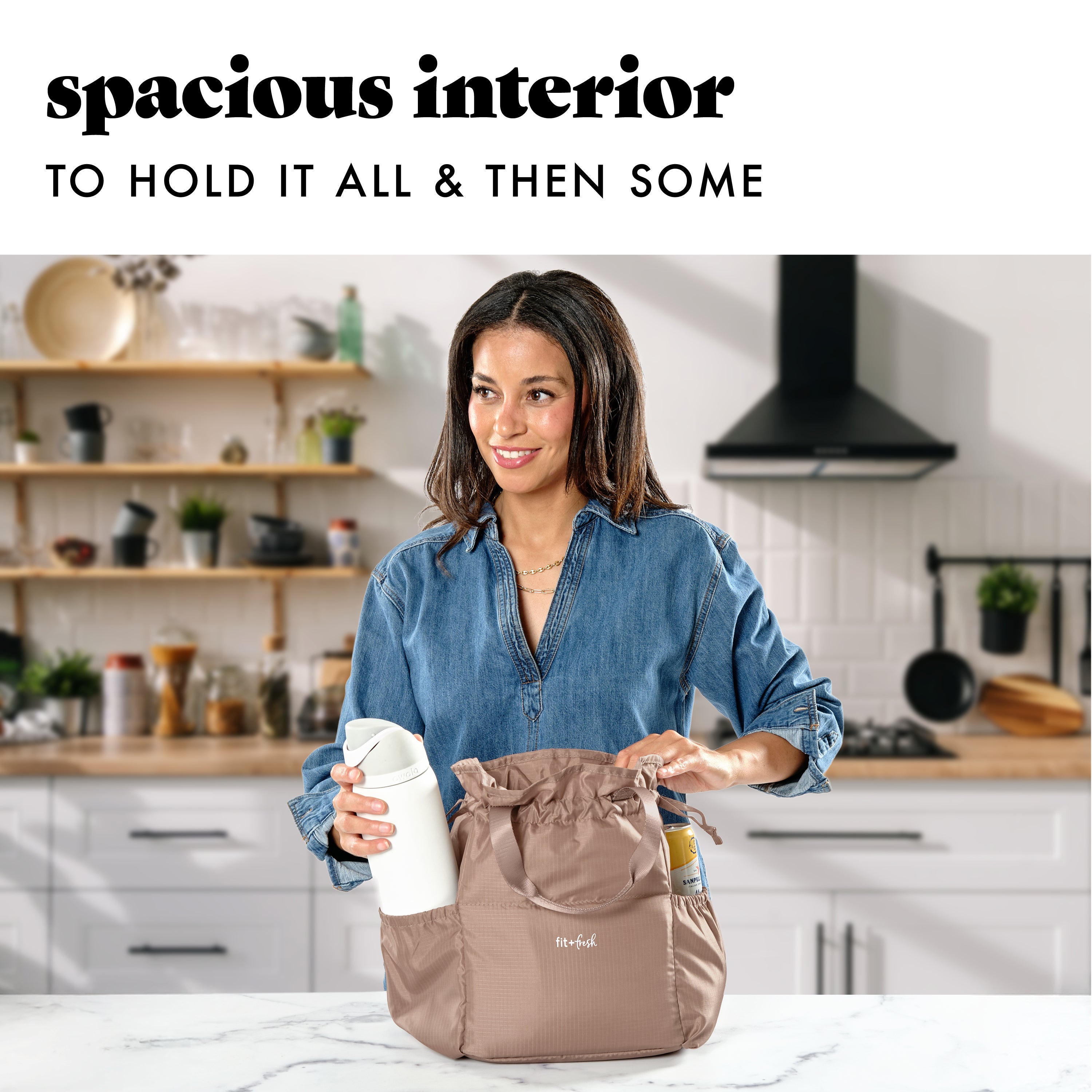 fit-fresh-cromwell-cinch-lunch-tote-with-lunch-kit-taupe-drawstring-insulated-to image 4