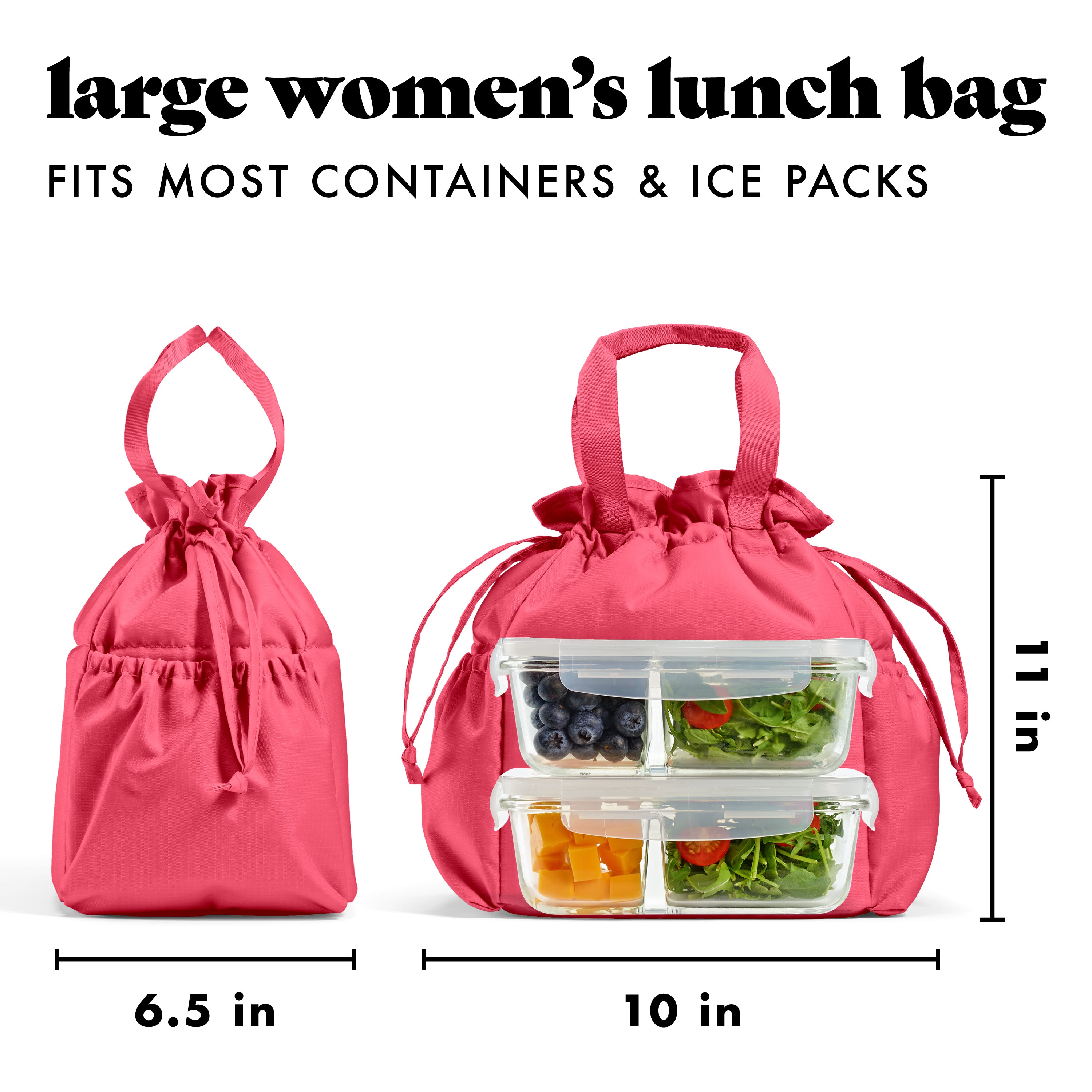 fit-fresh-cromwell-cinch-insulated-lunch-tote-with-lunch-kit-watermelon-drawstri image 8
