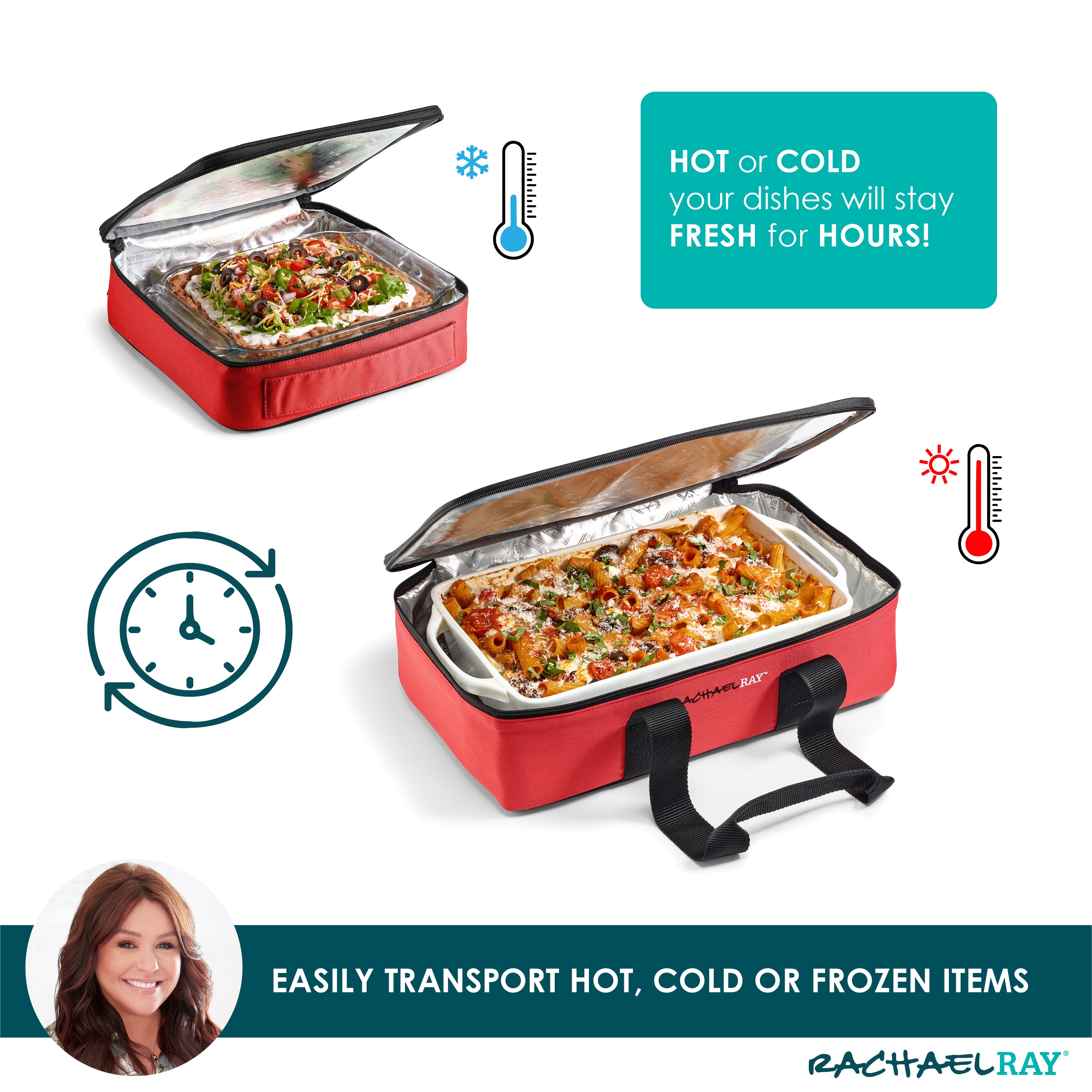 rachael-ray-lasagna-lugger-duo-insulated-casserole-carrier-set-large-9-x13-small image 3