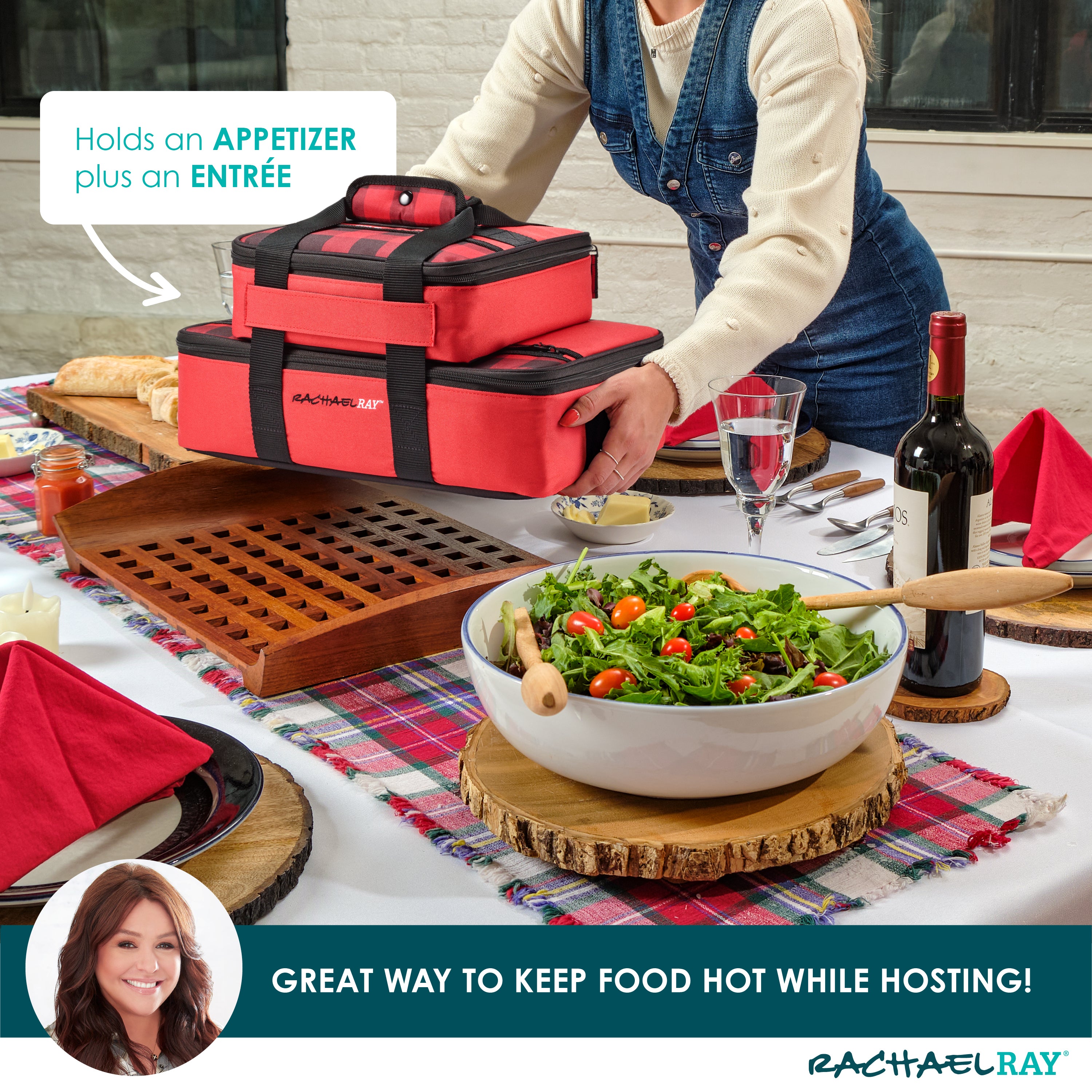 rachael-ray-lasagna-lugger-duo-insulated-casserole-carrier-set-large-9-x13-small image 4