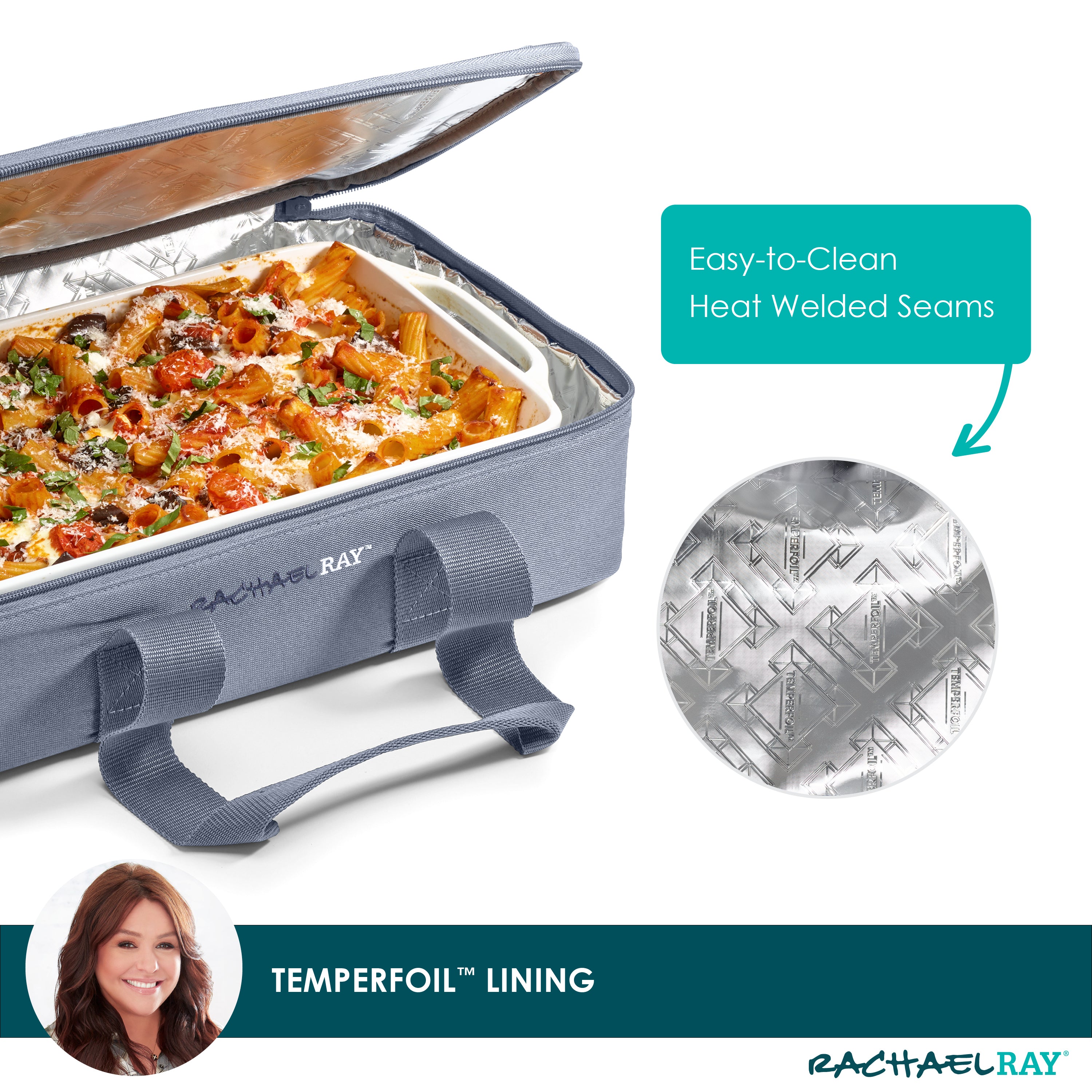 fit-fresh-rachael-ray-lasagna-lugger-duo-slate-stripe-insulated-casserole-carrie image 6