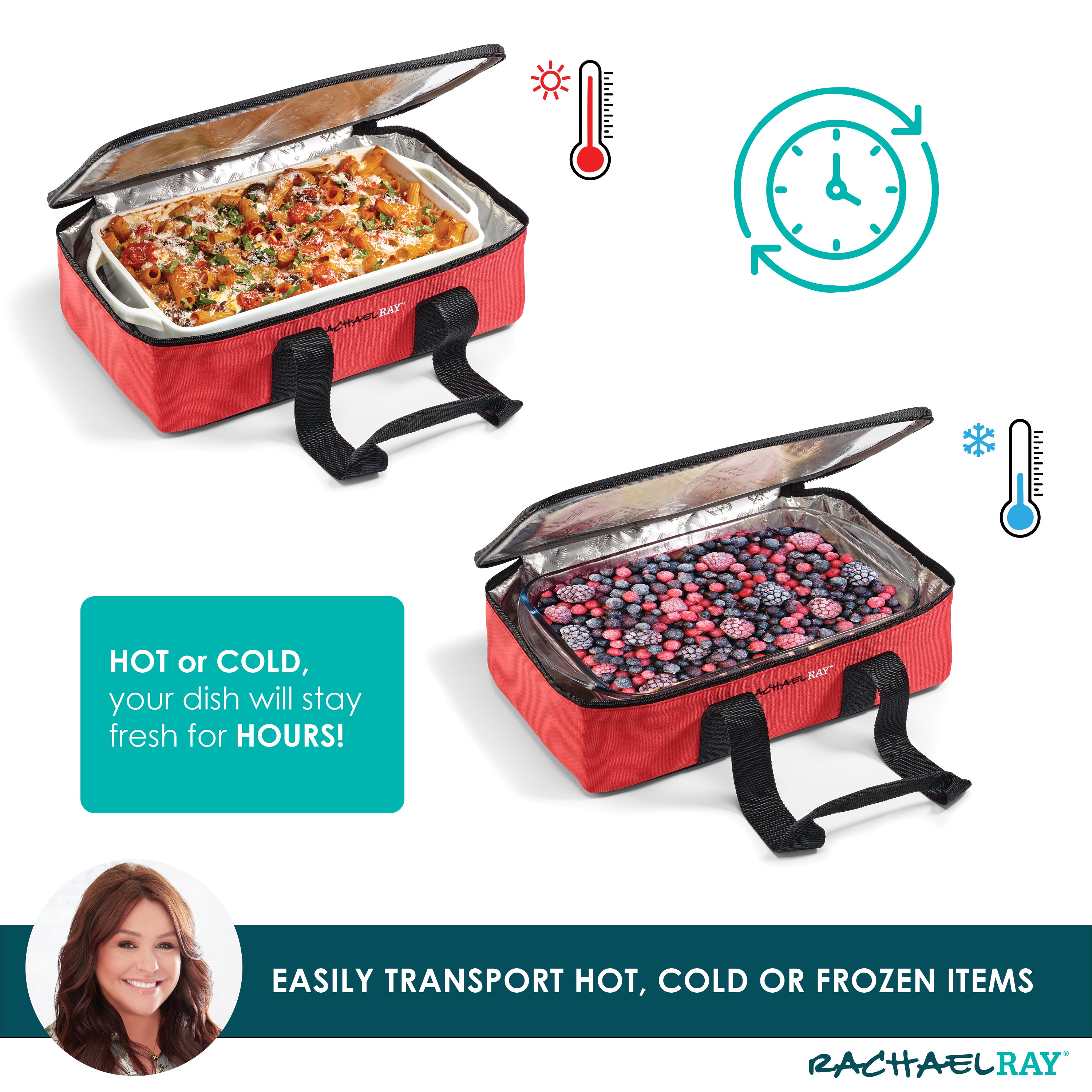 rachael-ray-by-fit-fresh-original-lasagna-lugger-red-buffalo-check-casserole-car image 3