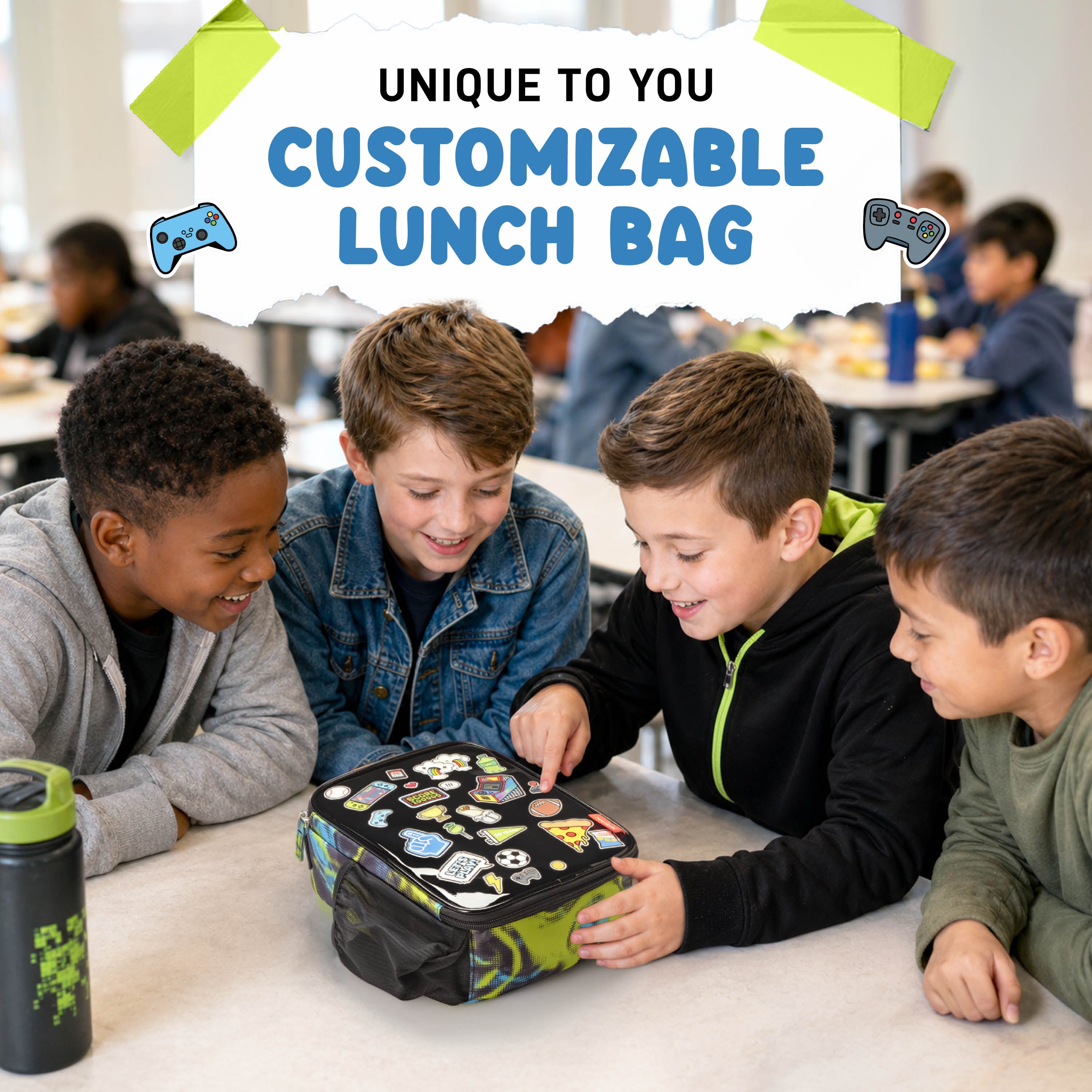 fit-fresh-x-pipsticks-sticker-kids-insulated-lunch-bag-with-exclusive-sticker-sh image 2