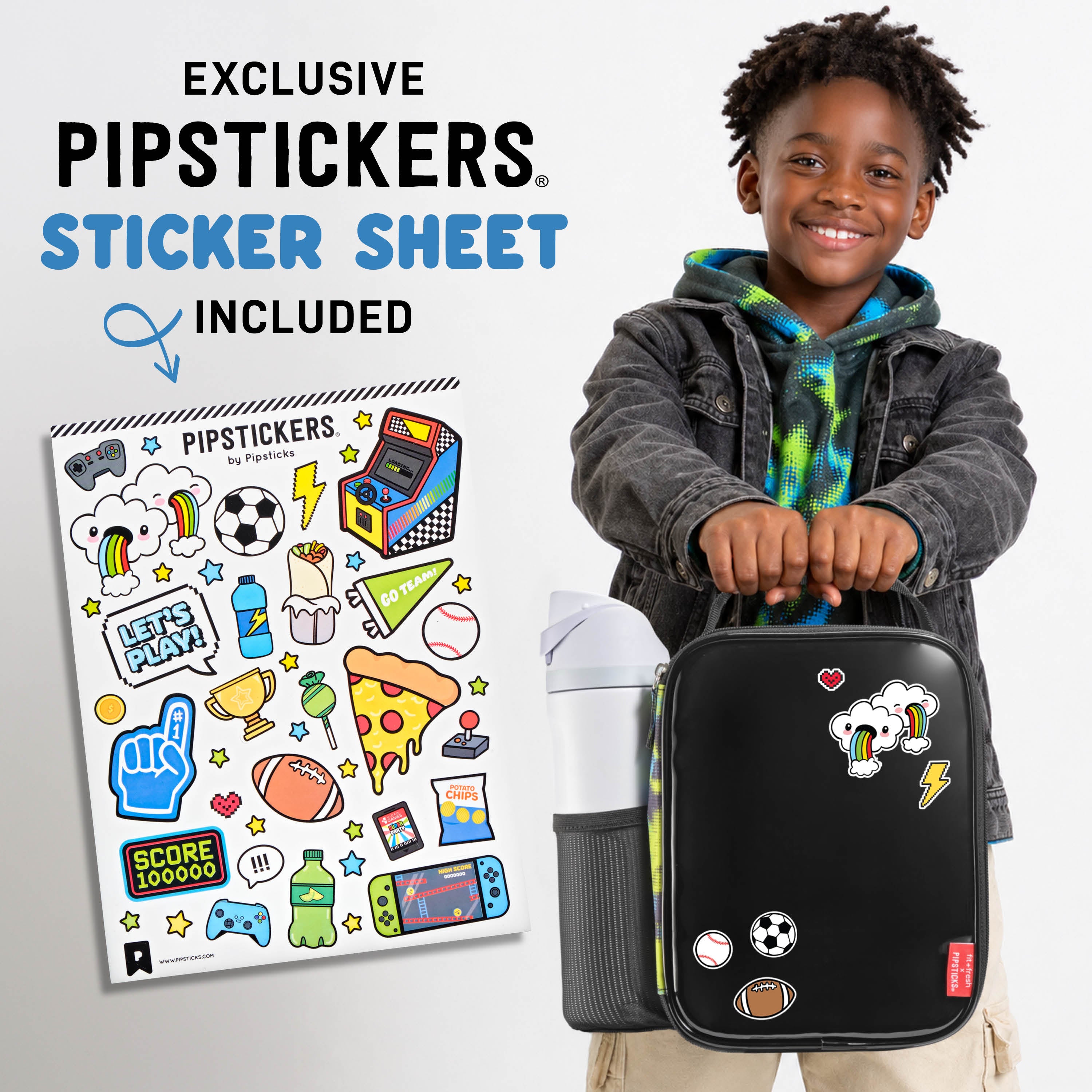 fit-fresh-x-pipsticks-sticker-kids-insulated-lunch-bag-with-exclusive-sticker-sh image 3