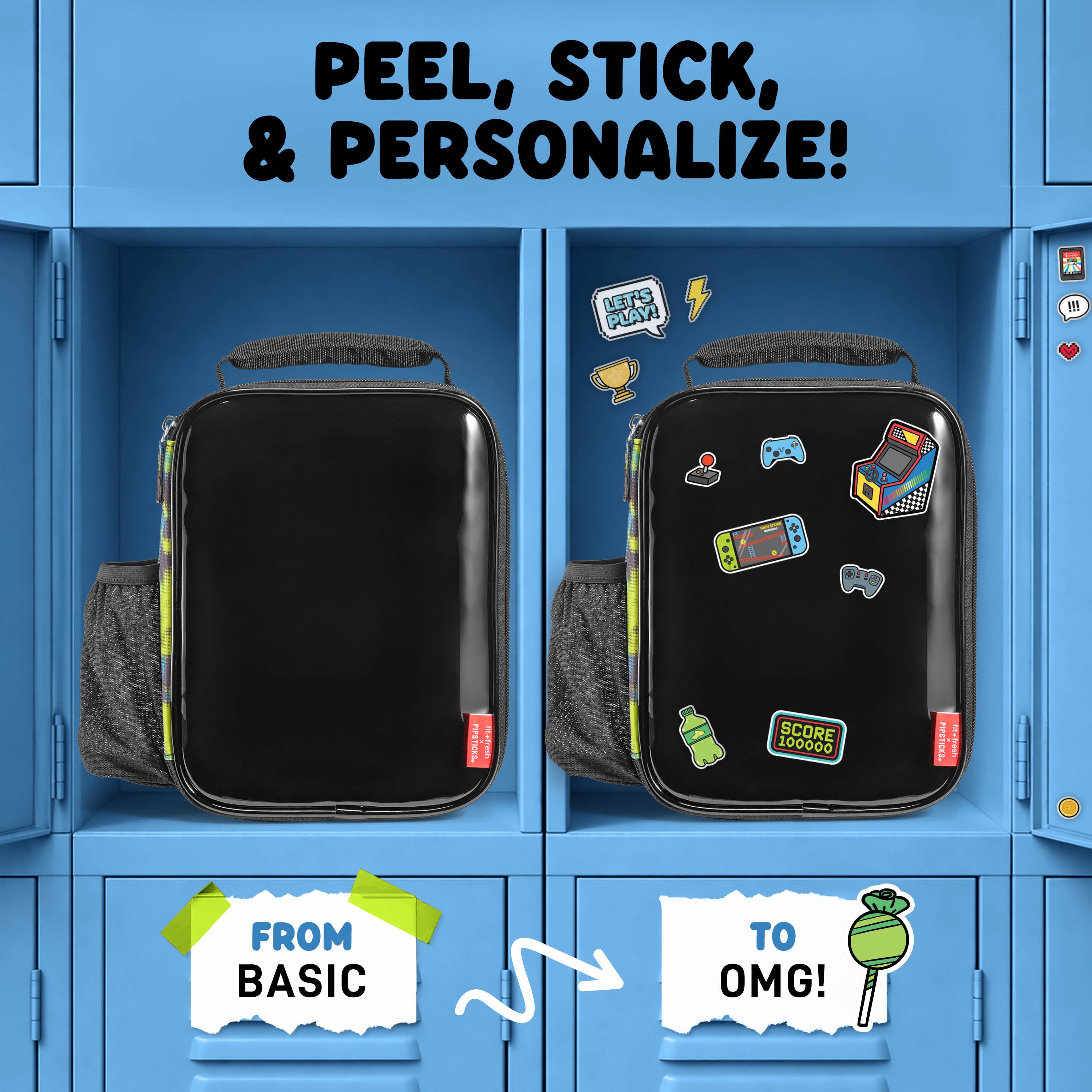fit-fresh-x-pipsticks-sticker-kids-insulated-lunch-bag-with-exclusive-sticker-sh image 4