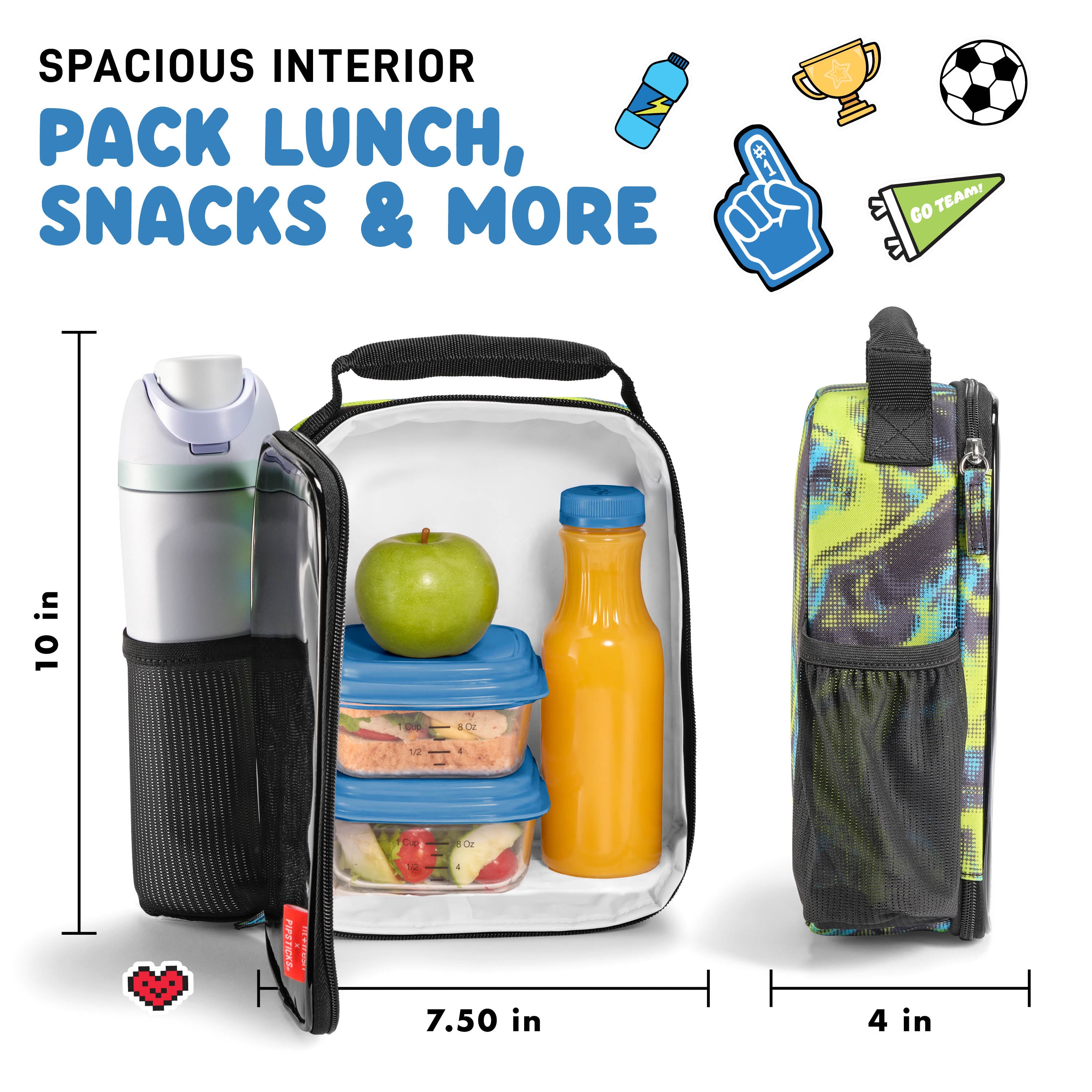 fit-fresh-x-pipsticks-sticker-kids-insulated-lunch-bag-with-exclusive-sticker-sh image 5