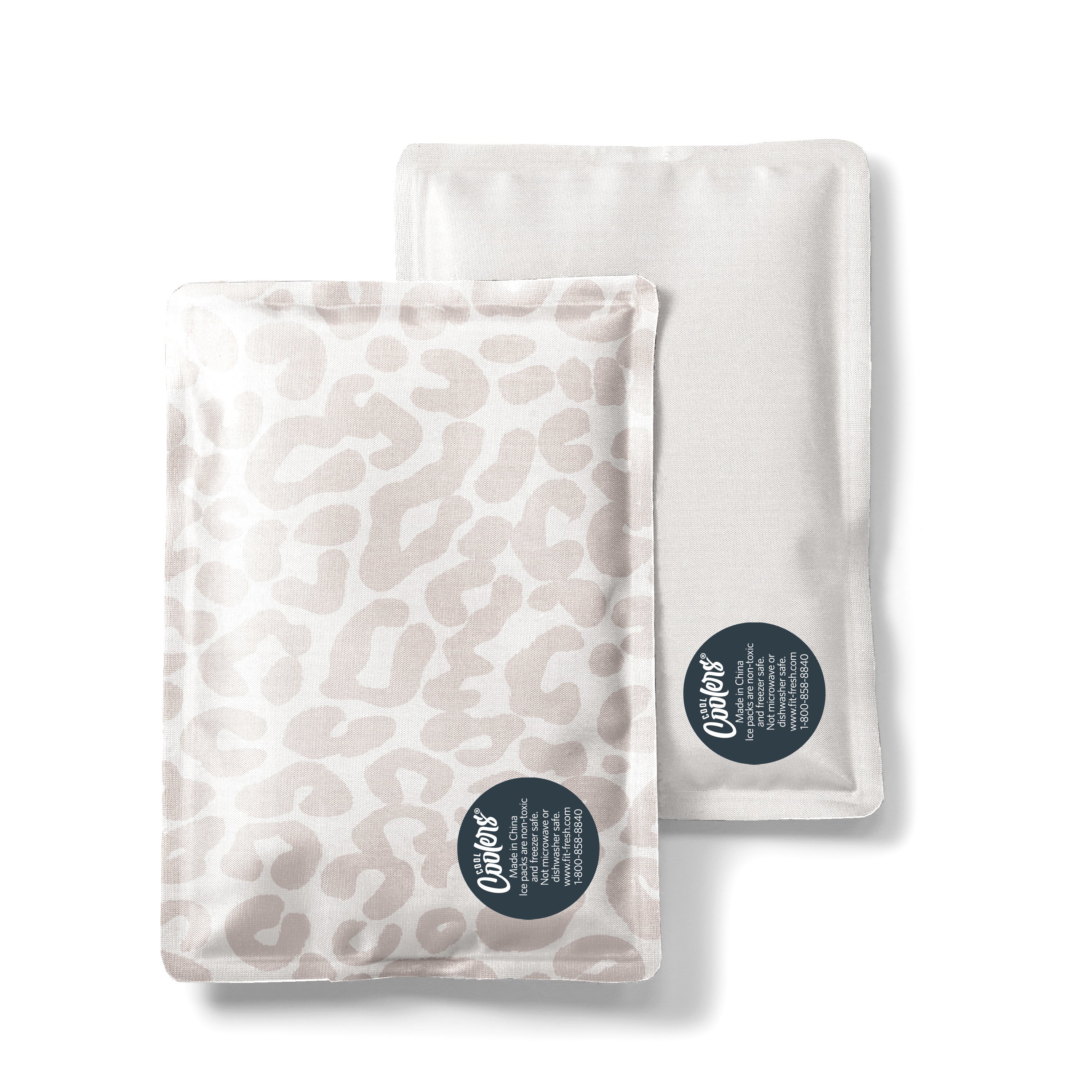 fit-fresh-cool-coolers-soft-ice-packs-ivory-feline-fine-set-of-2-reusable-flexib image 1