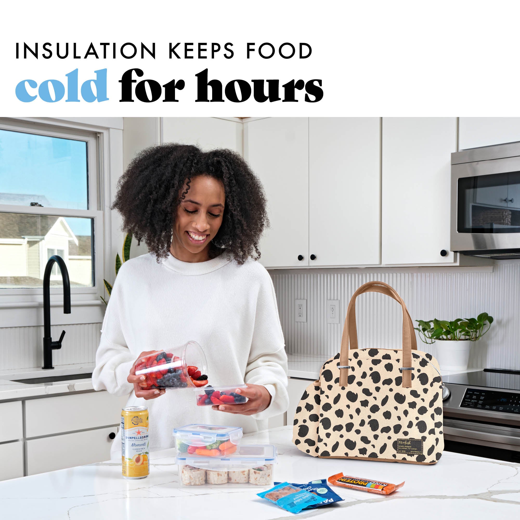 fit-fresh-laketown-insulated-lunch-bag-graphic-cheetah-extra-roomy-fashion-lunch image 4