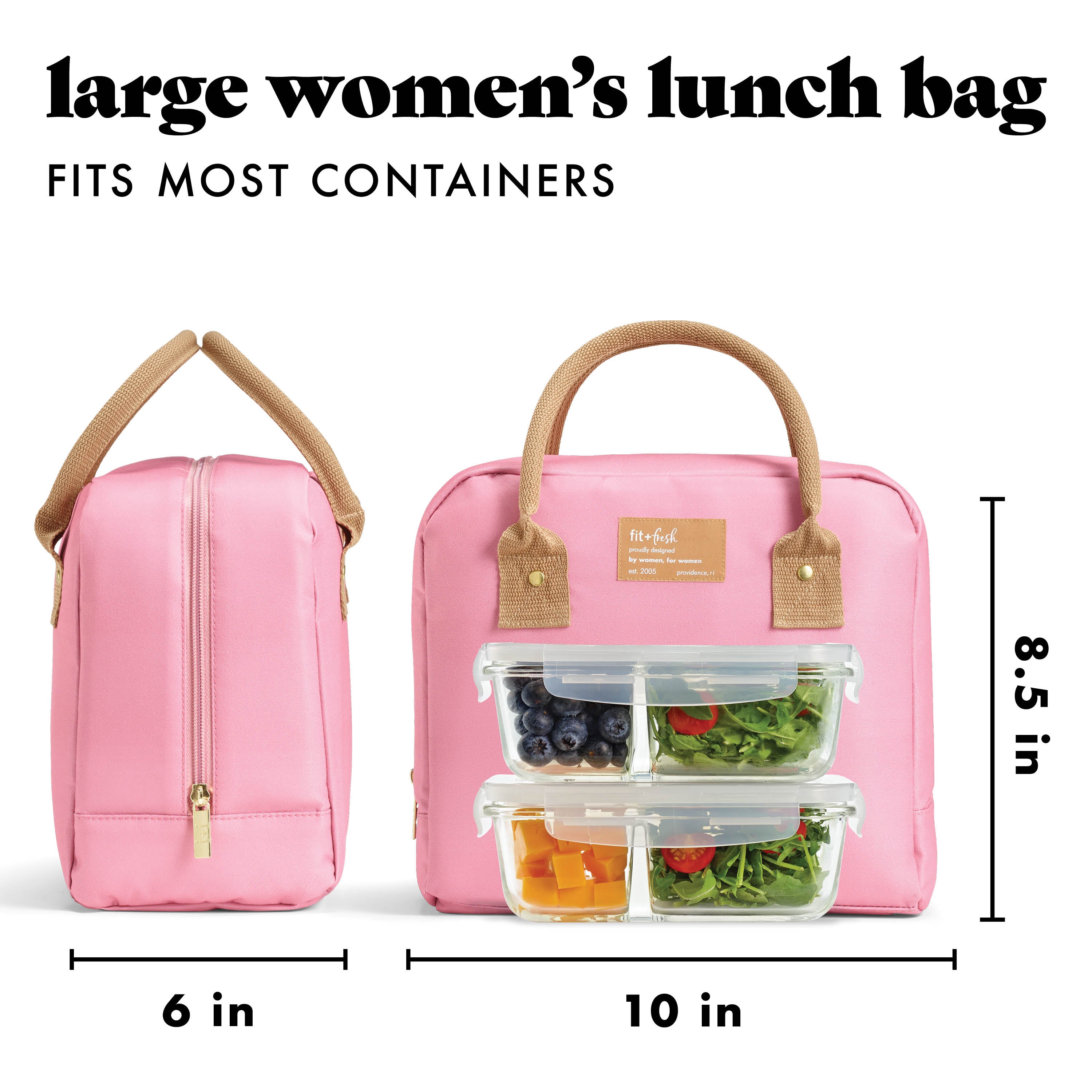 fit-fresh-bloomington-lunch-bag-with-lunch-kit-dusty-rose image 3