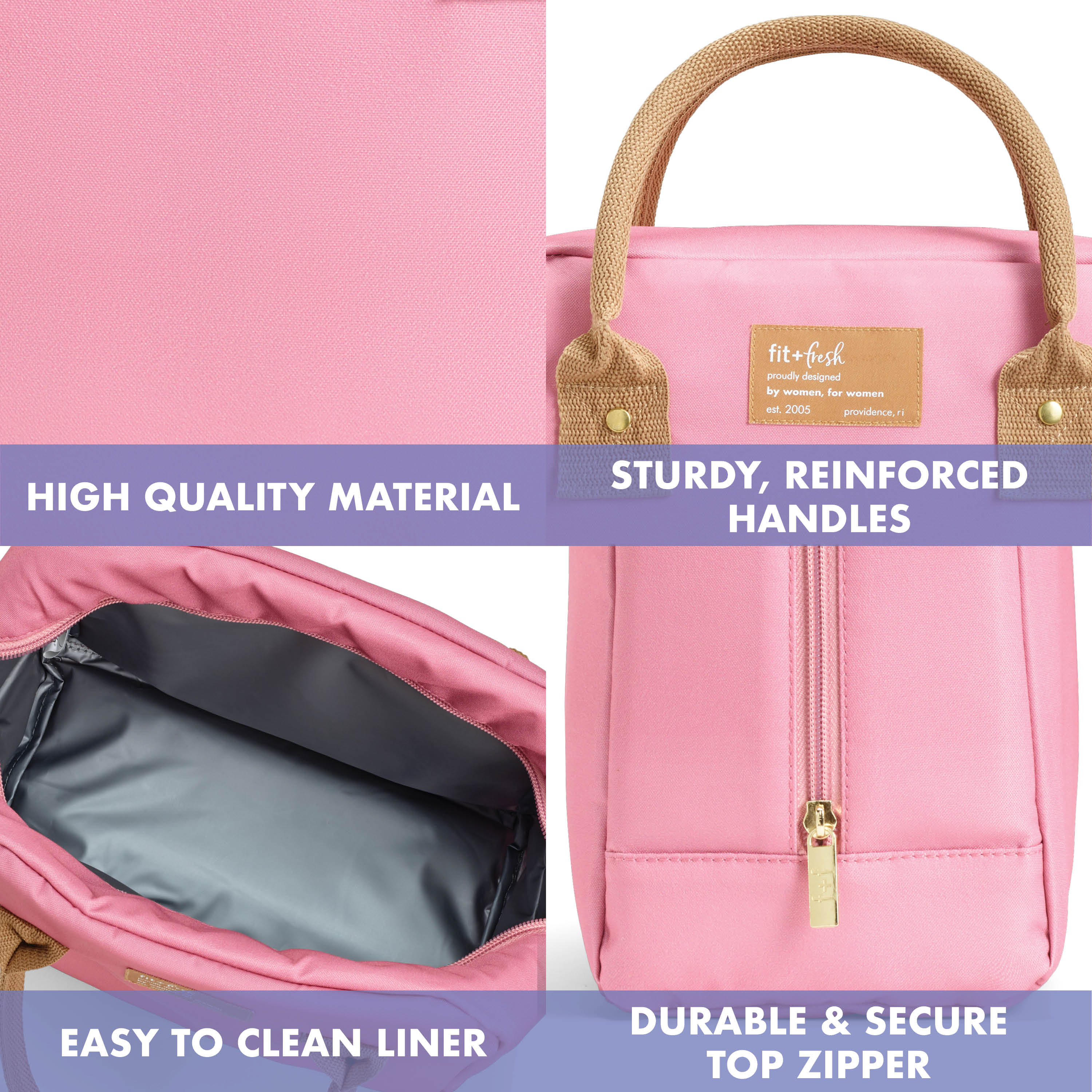 fit-fresh-bloomington-lunch-bag-with-lunch-kit-dusty-rose image 4