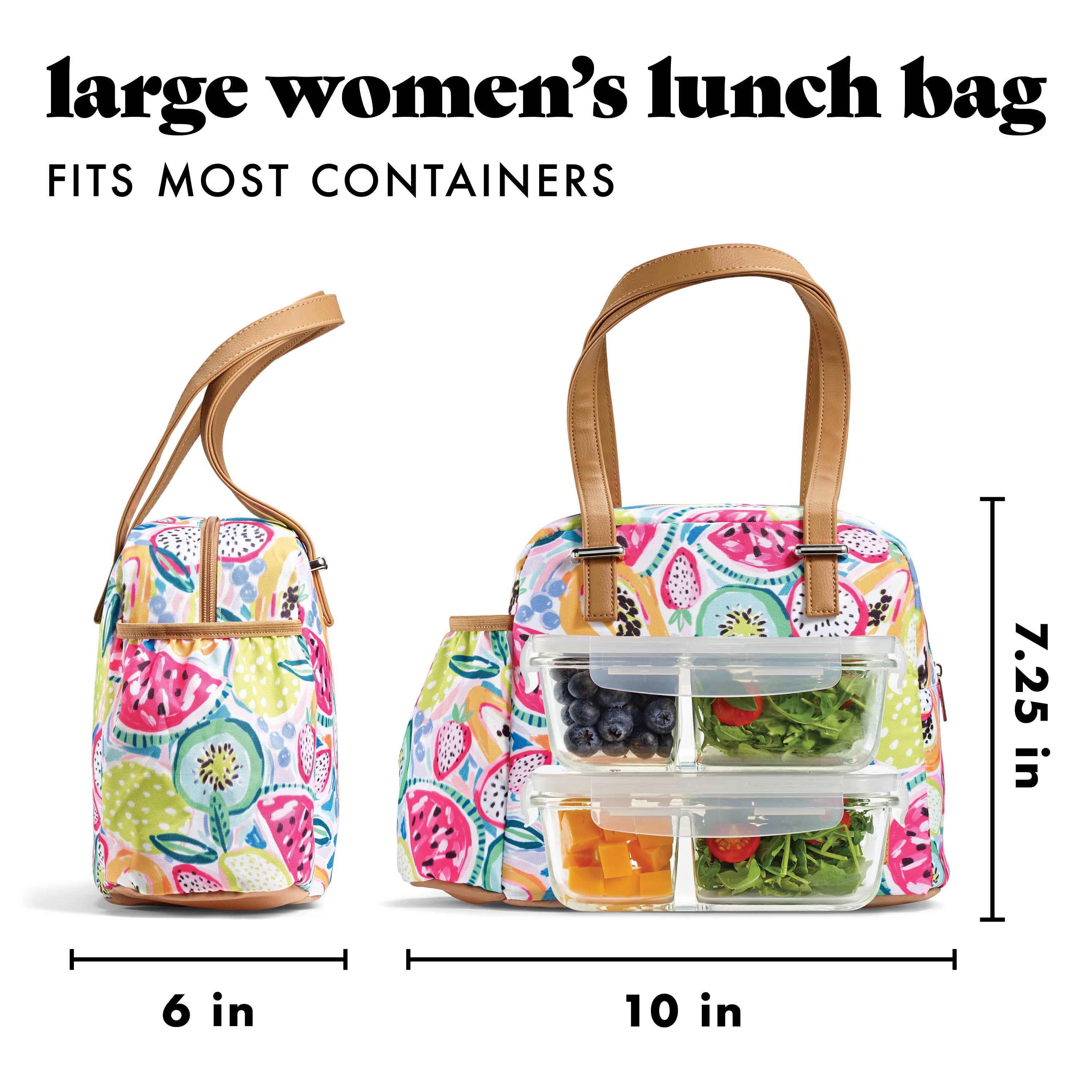 fit-fresh-laketown-lunch-bag-with-matching-tumbler-cup-fresh-fruit-print image 3